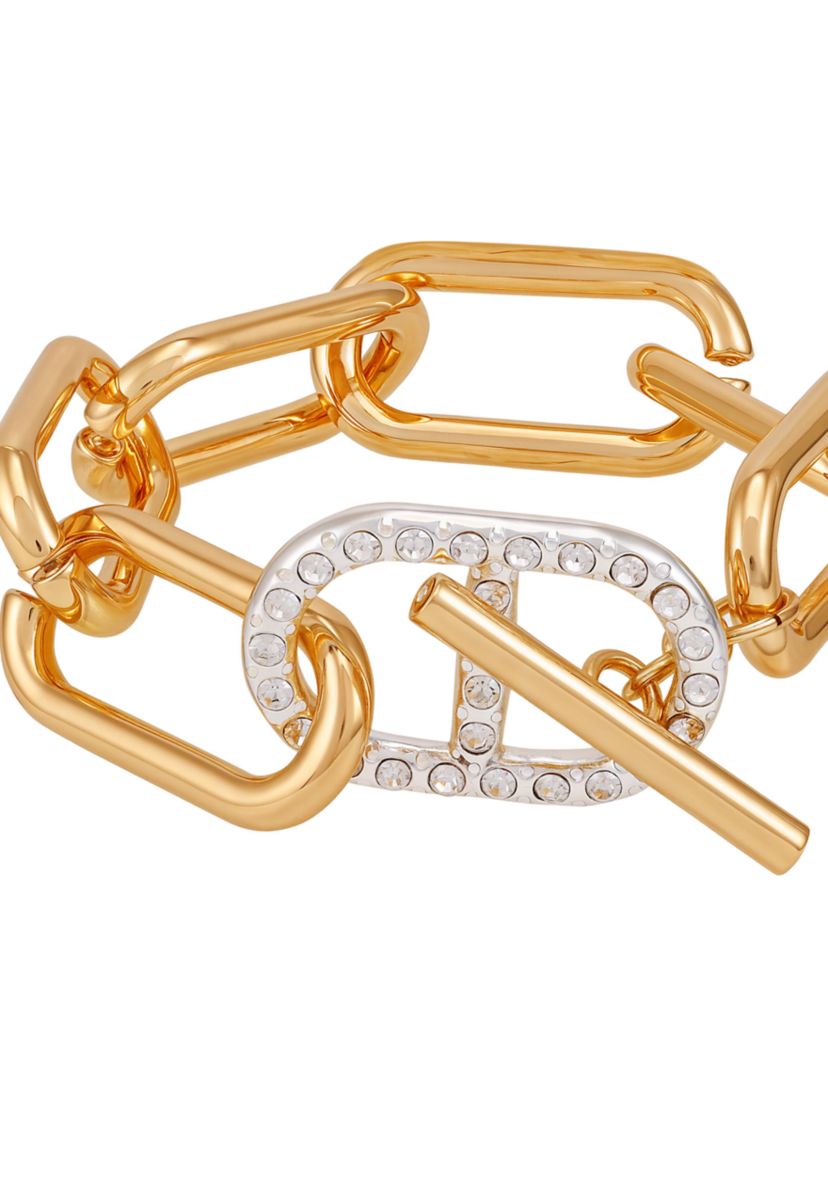 Two Tone Link Toggle Bracelet