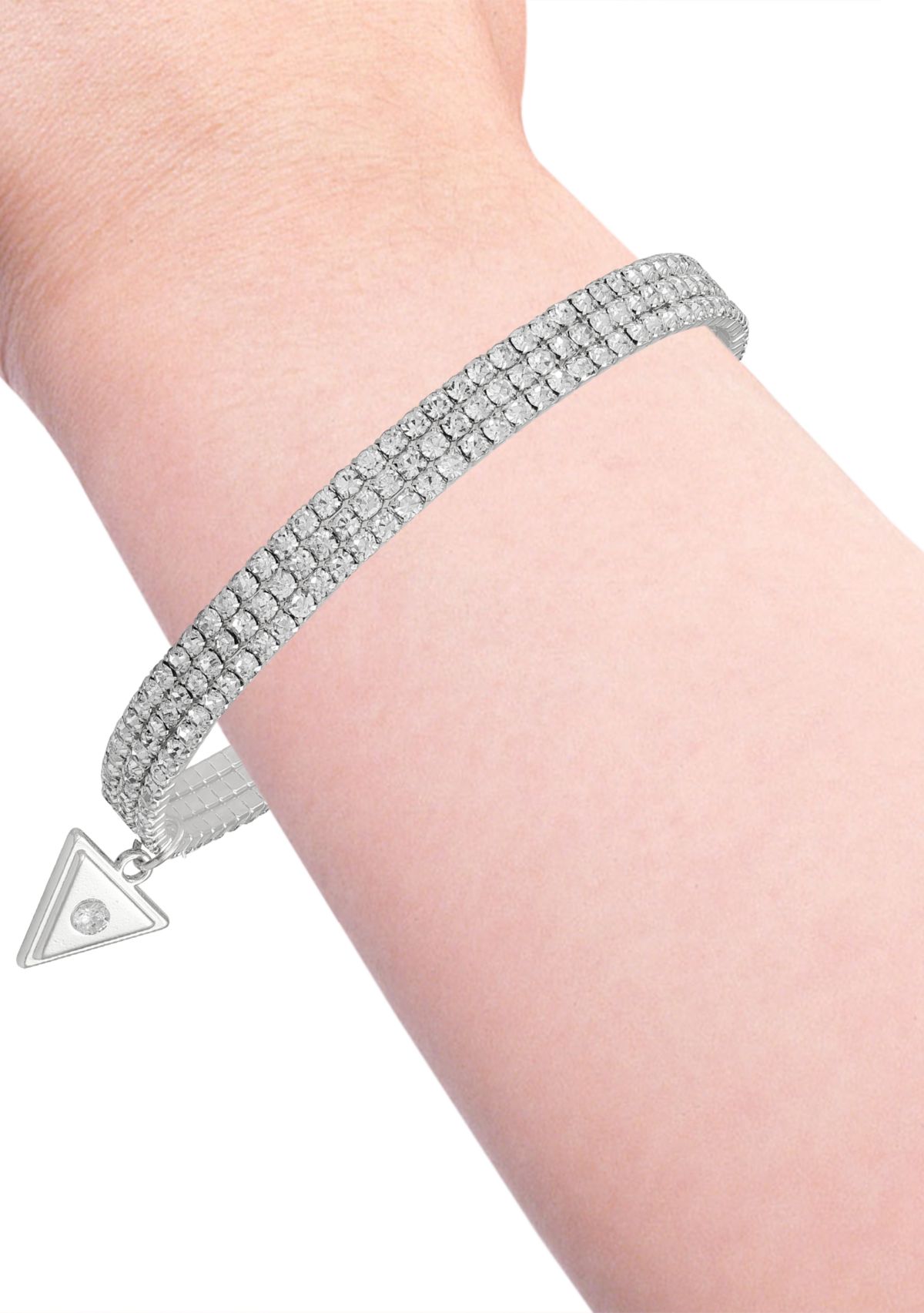 Crystal Pendant Stretch Bracelet