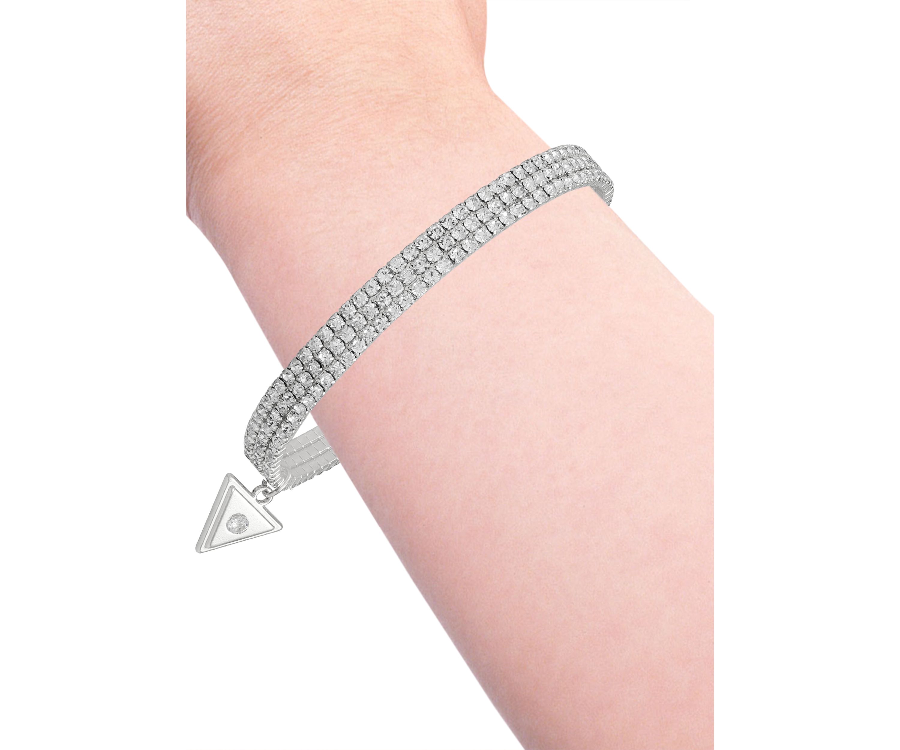 Crystal Pendant Stretch Bracelet