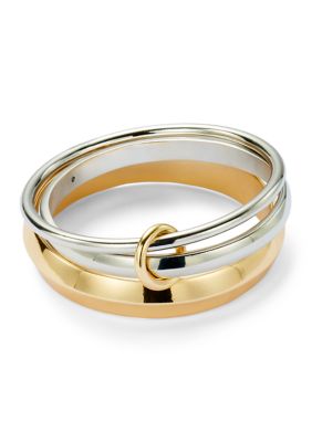 GUESS Two-Tone Bangle Bracelet Set