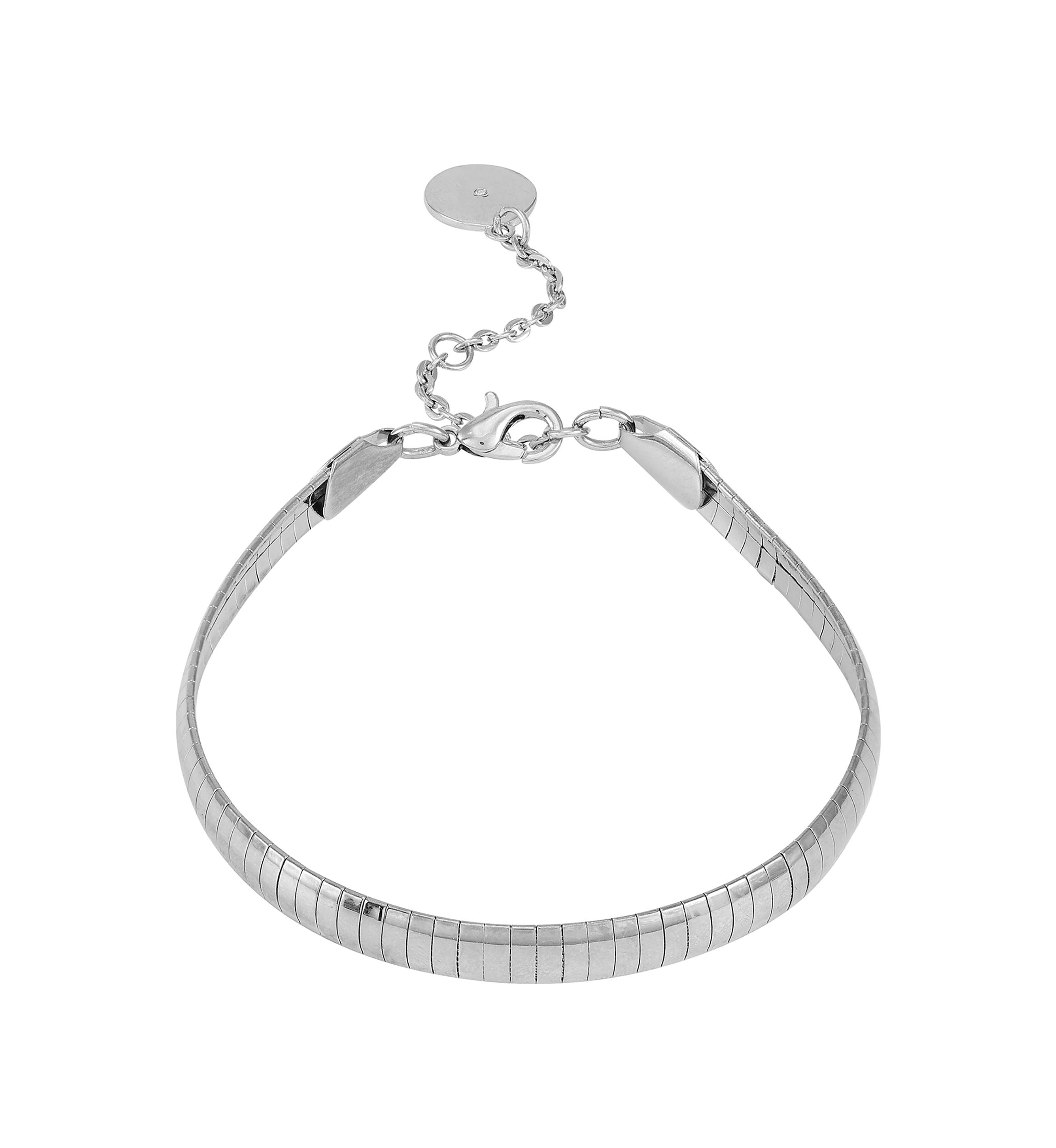 Silver Flat Chain Bracelet