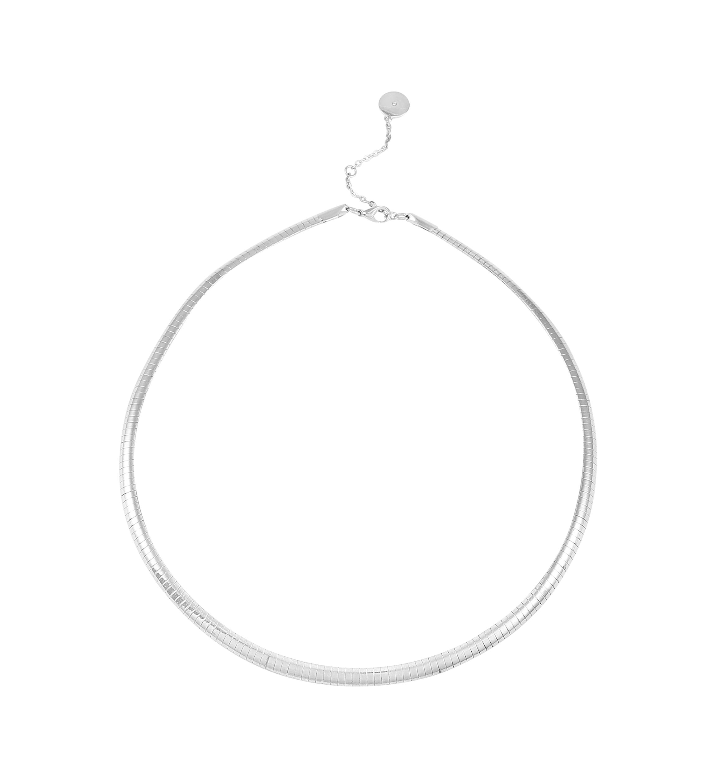 Silver Flat Chain Necklace
