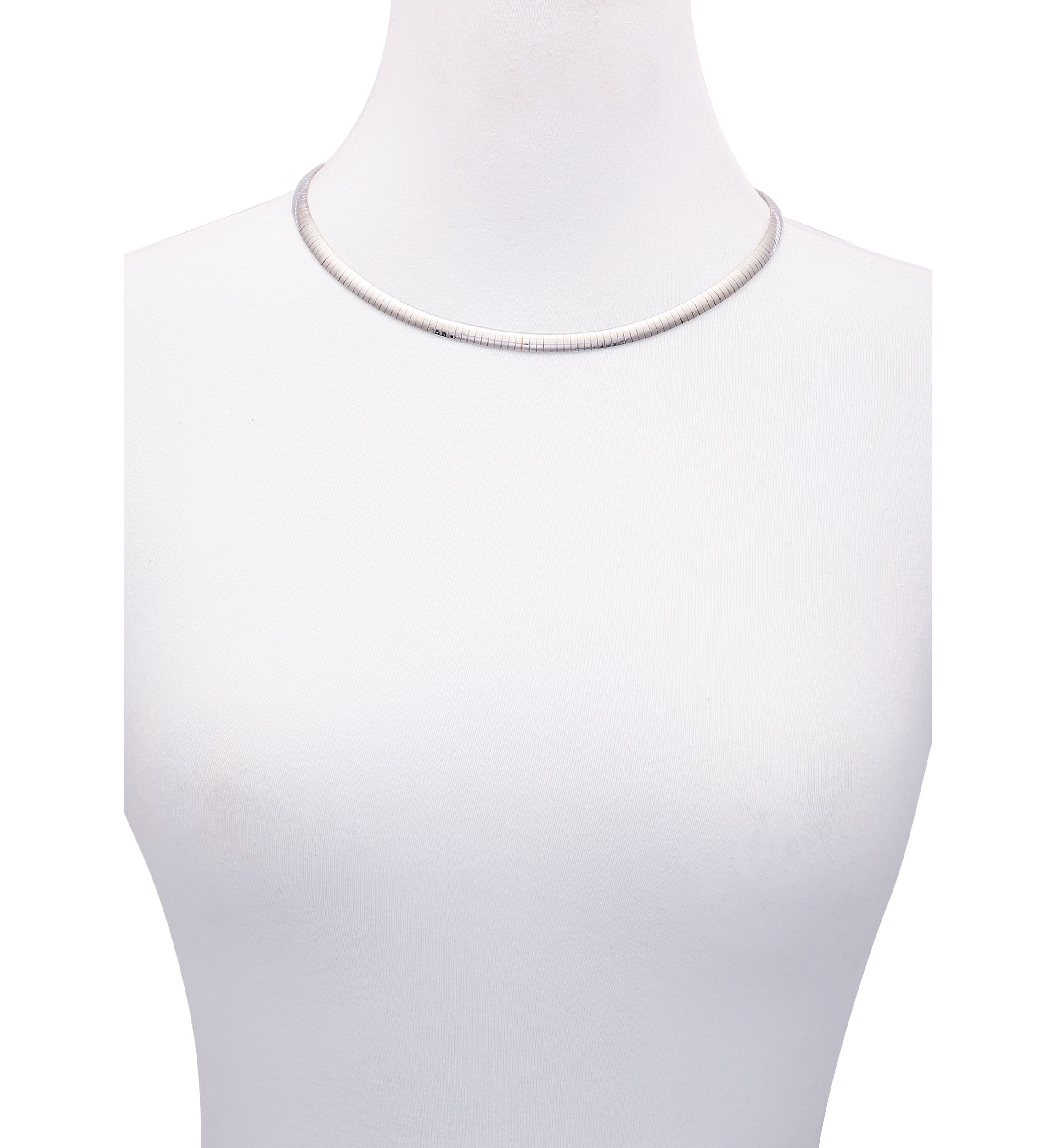 Silver Flat Chain Necklace