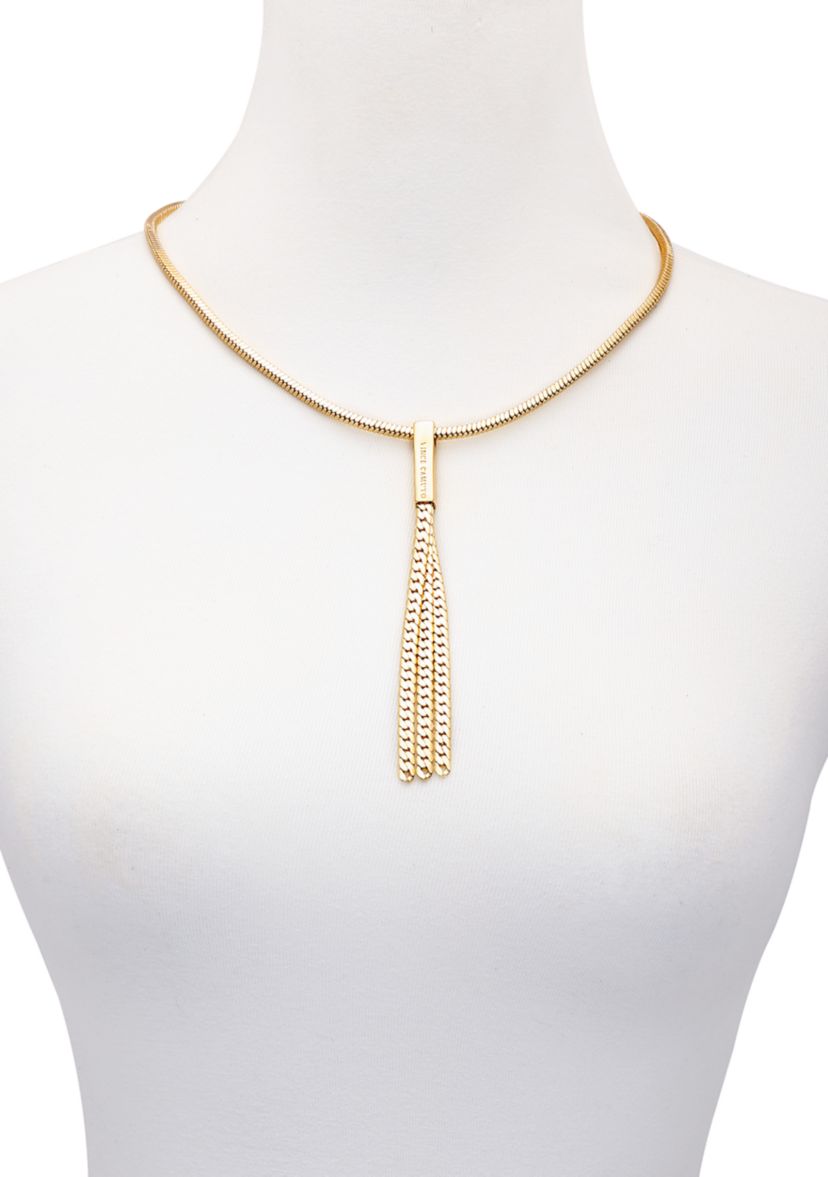14K Gold Tassel Necklace