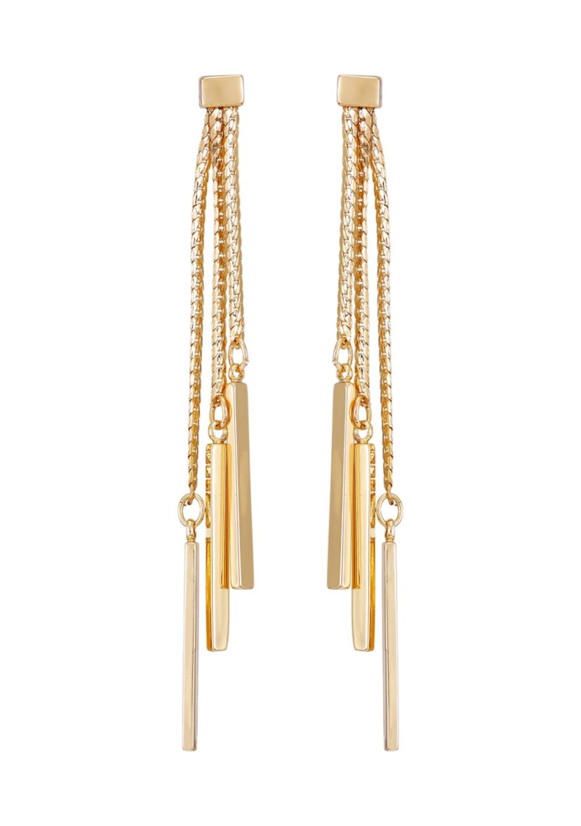 14K Gold Fringe Earrings
