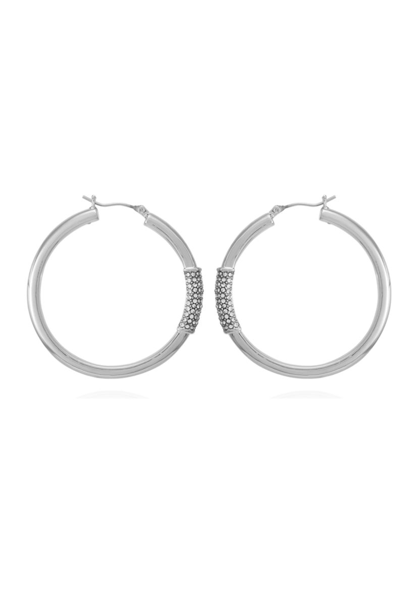 Pavé Hoop Earrings