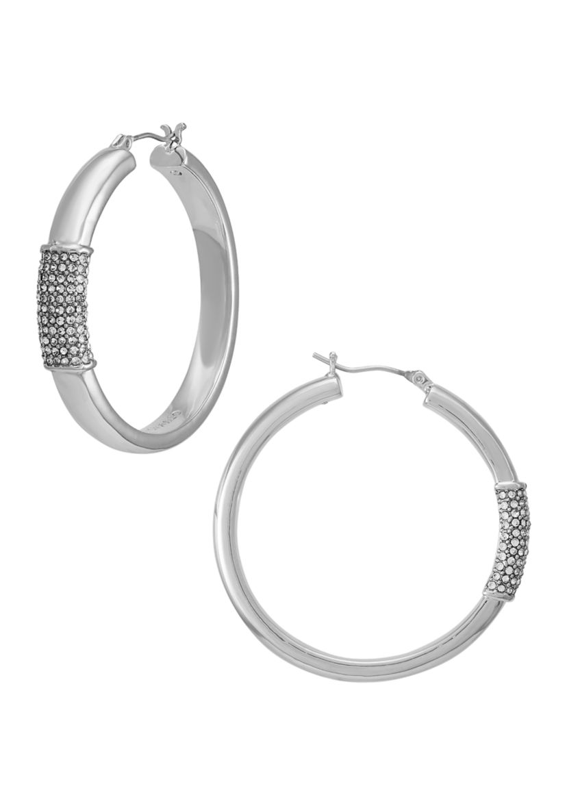 Pavé Hoop Earrings
