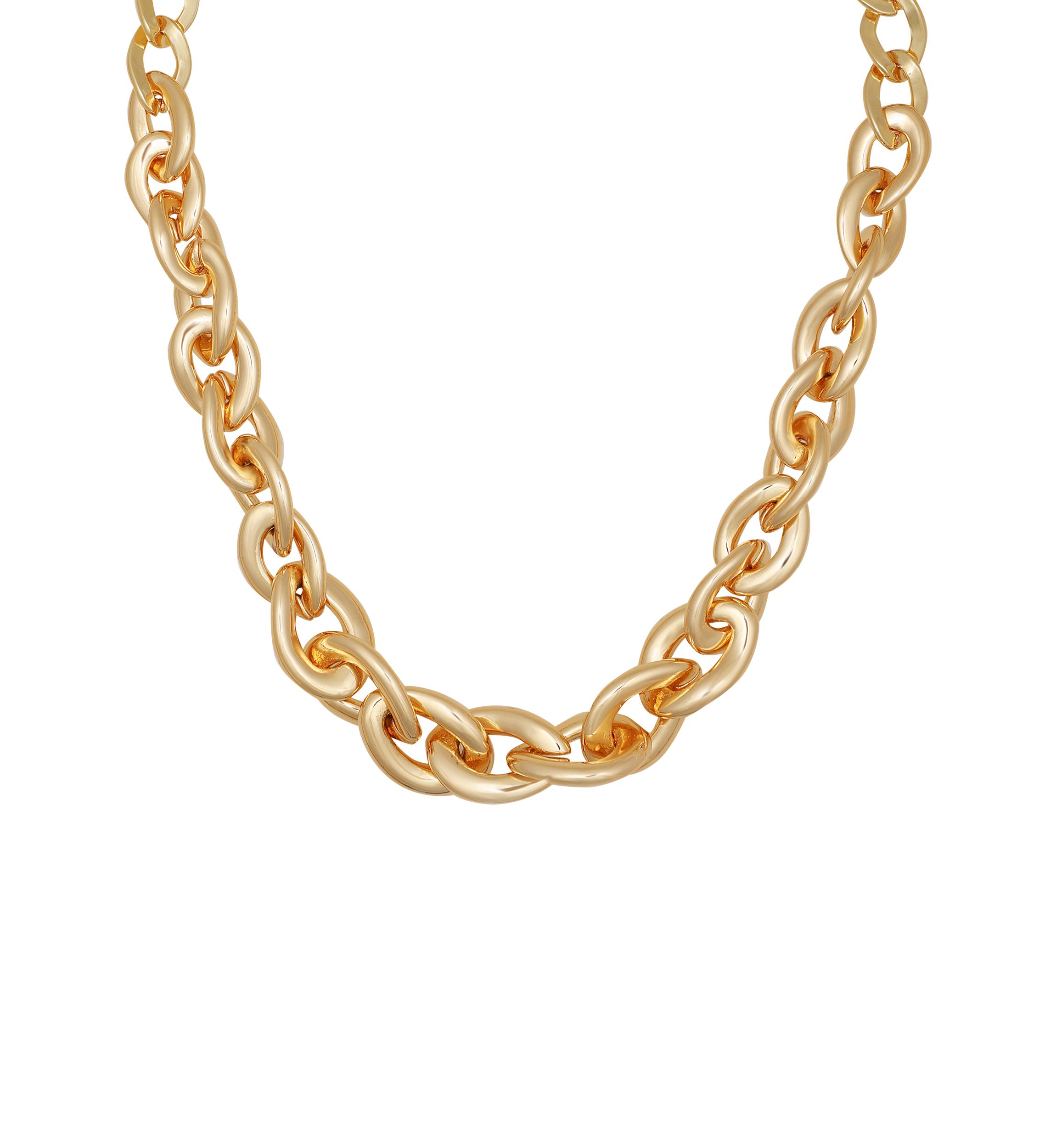 Gold-Tone Chunky Chain Necklace