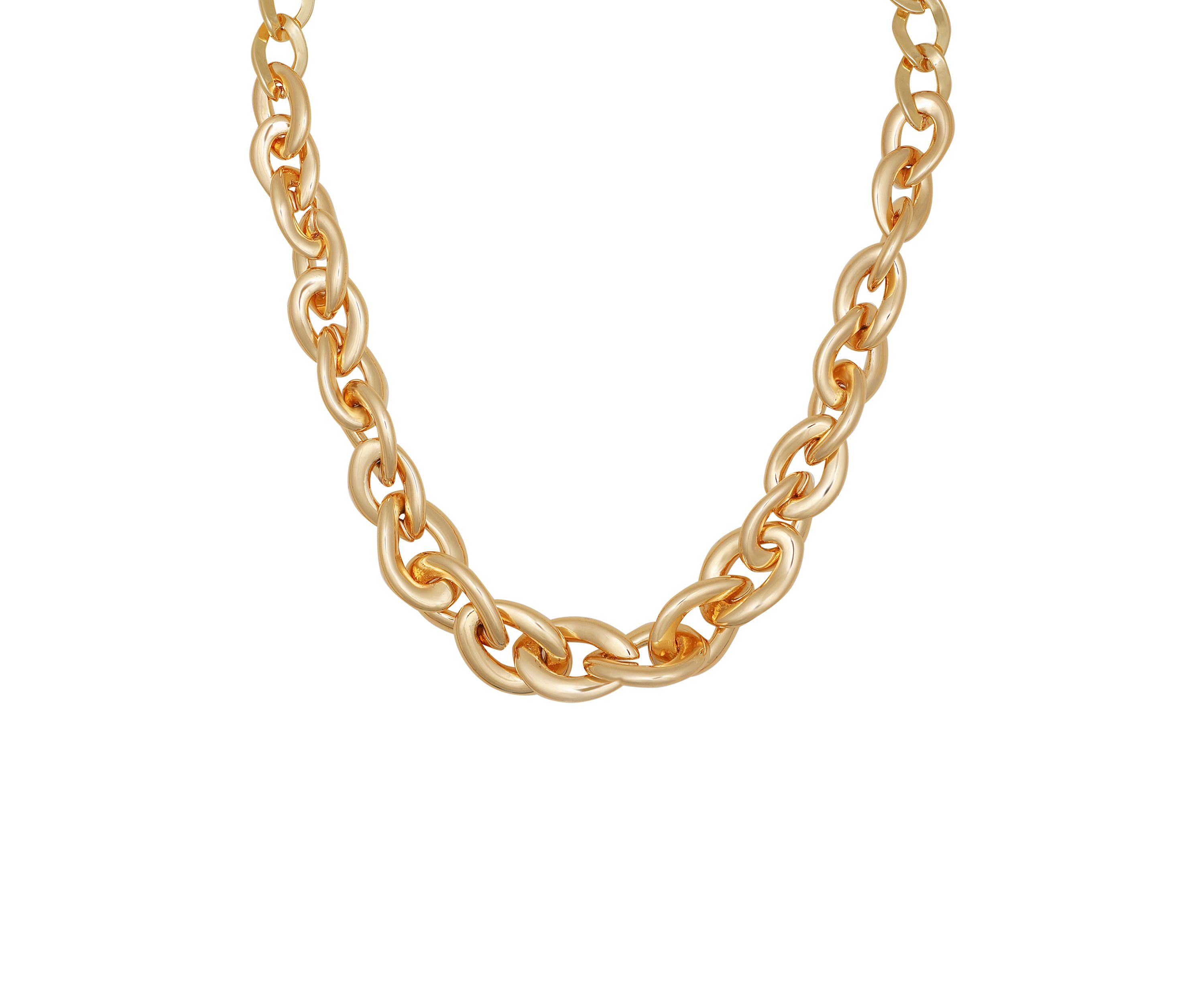 Gold-Tone Chunky Chain Necklace