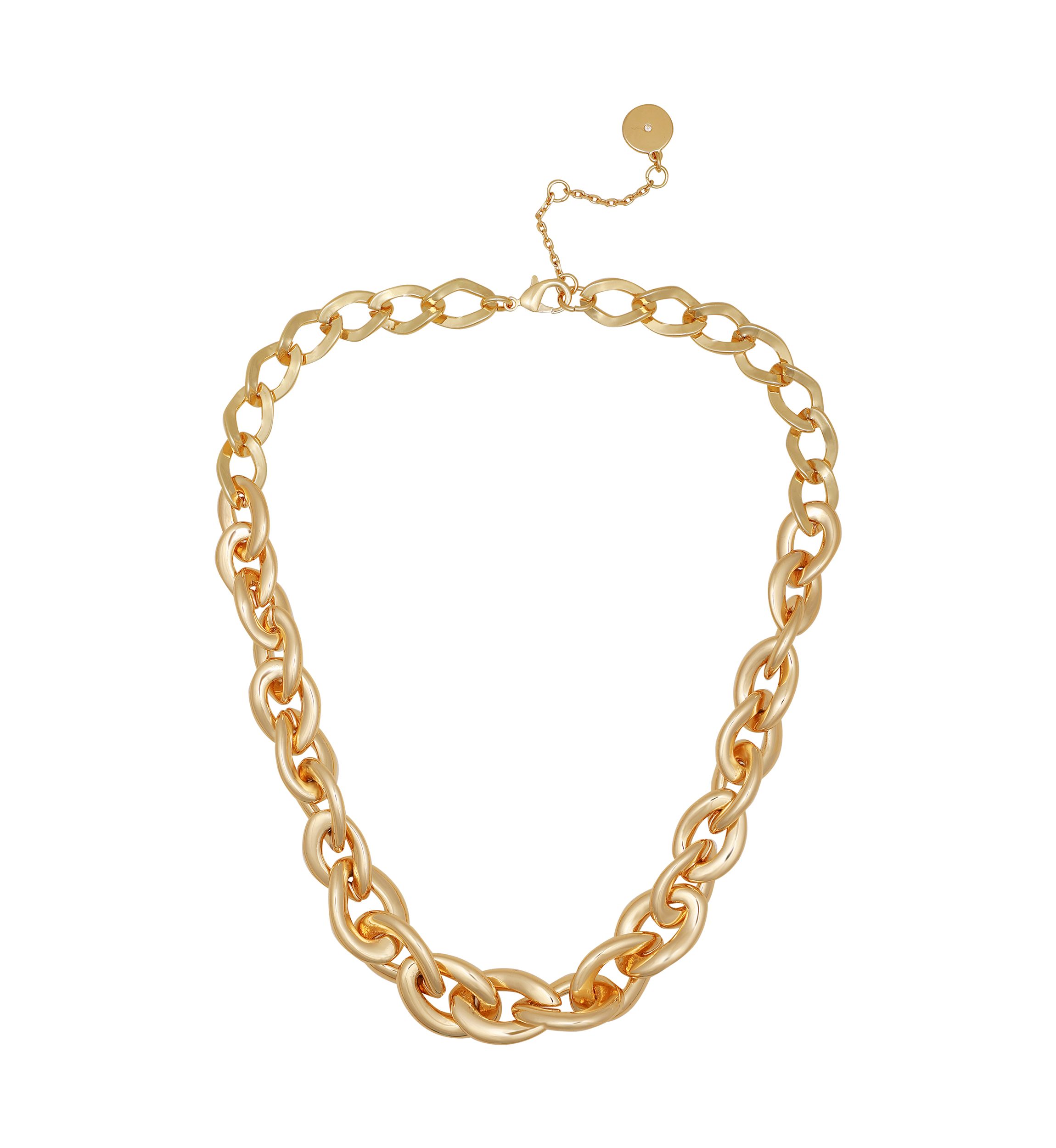 Gold-Tone Chunky Chain Necklace
