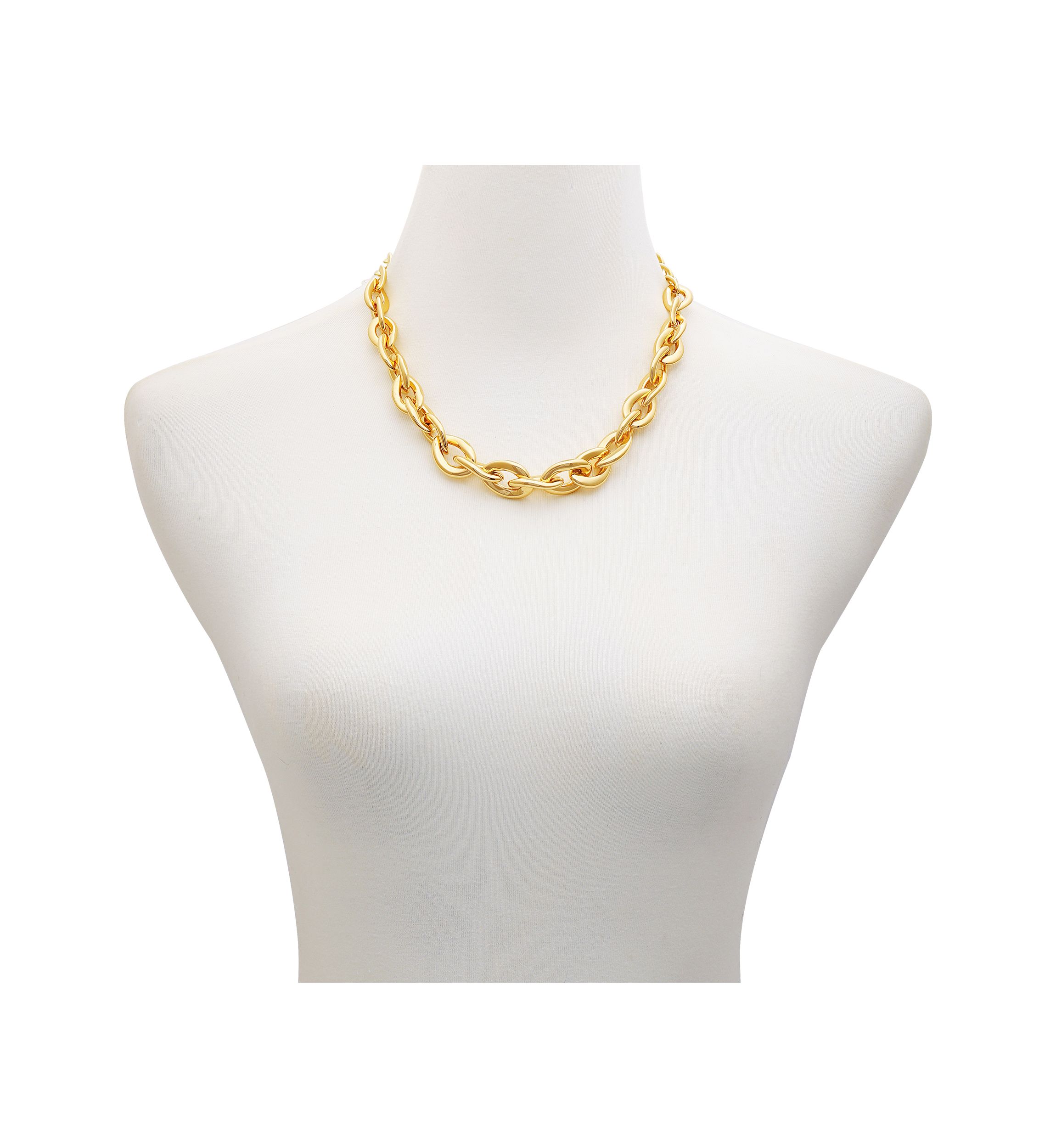 Gold-Tone Chunky Chain Necklace