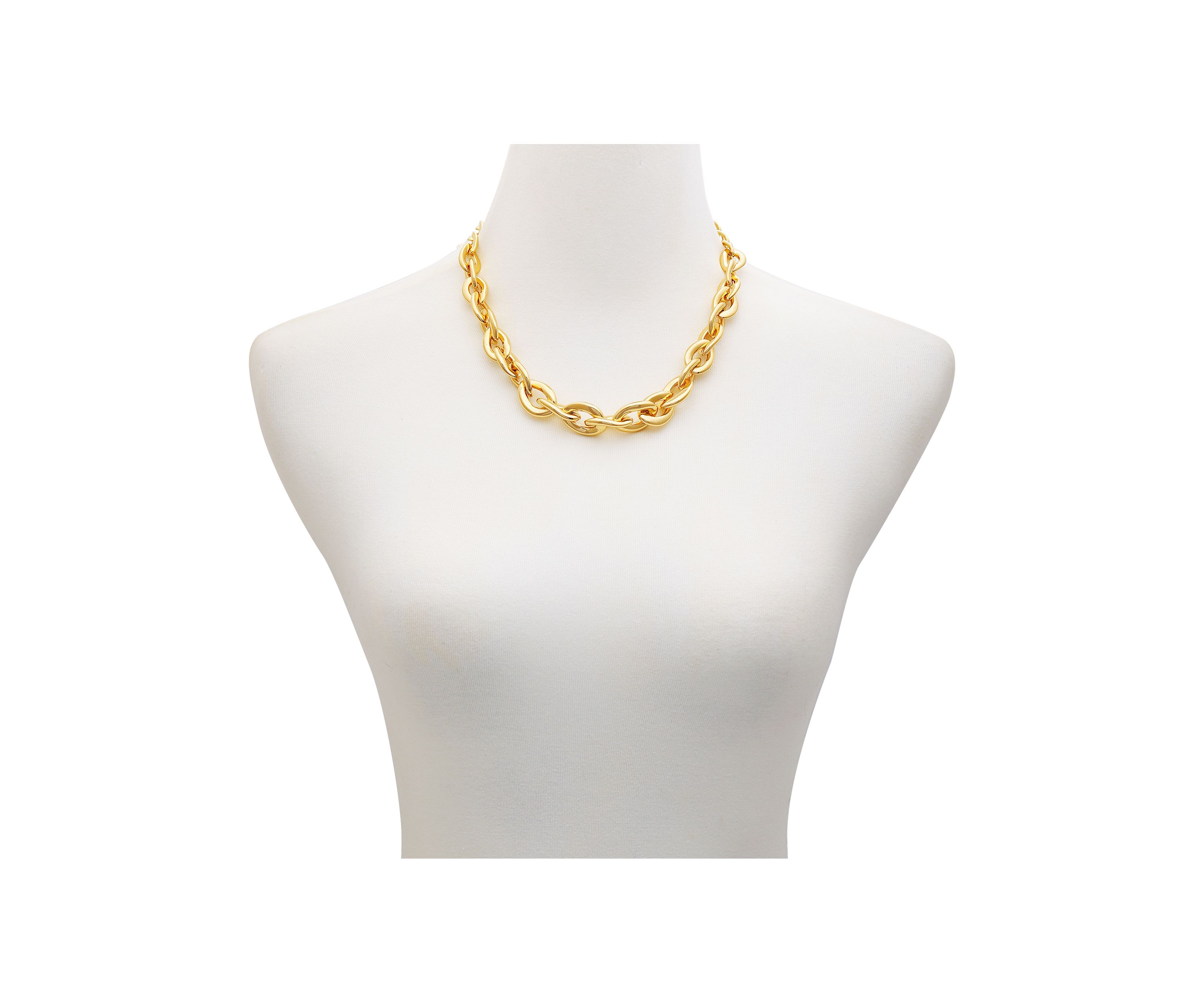 Gold-Tone Chunky Chain Necklace