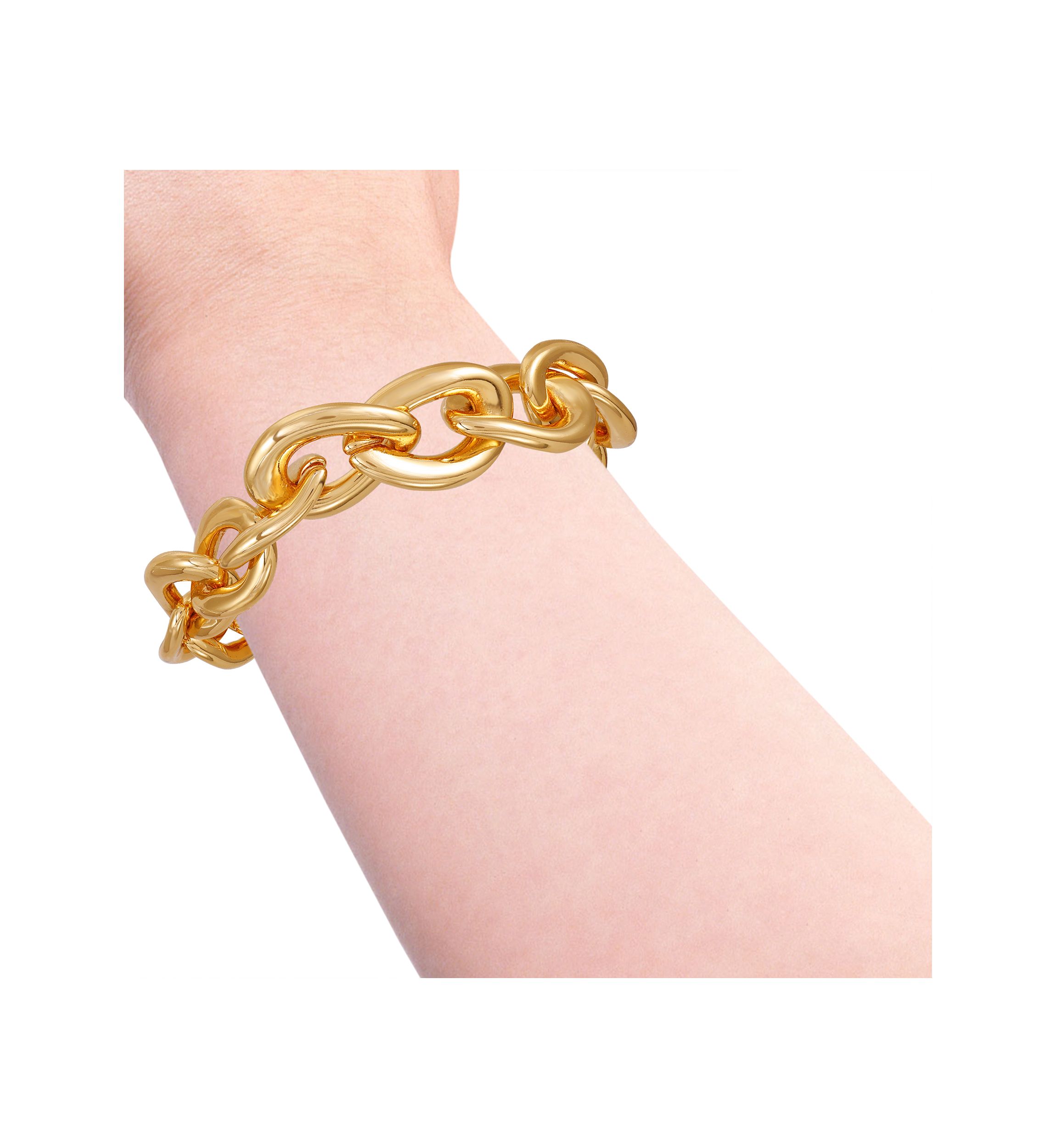 Gold-Tone Chunky Chain Bracelet