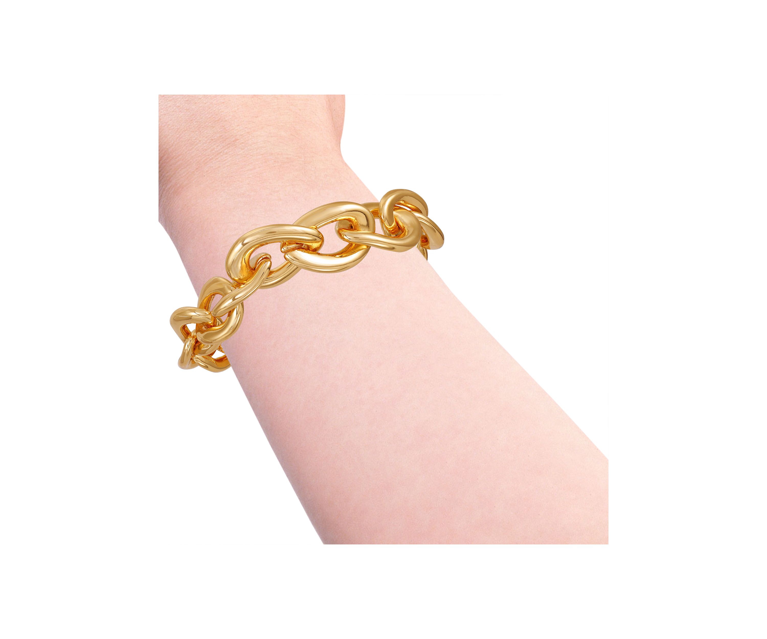 Gold-Tone Chunky Chain Bracelet