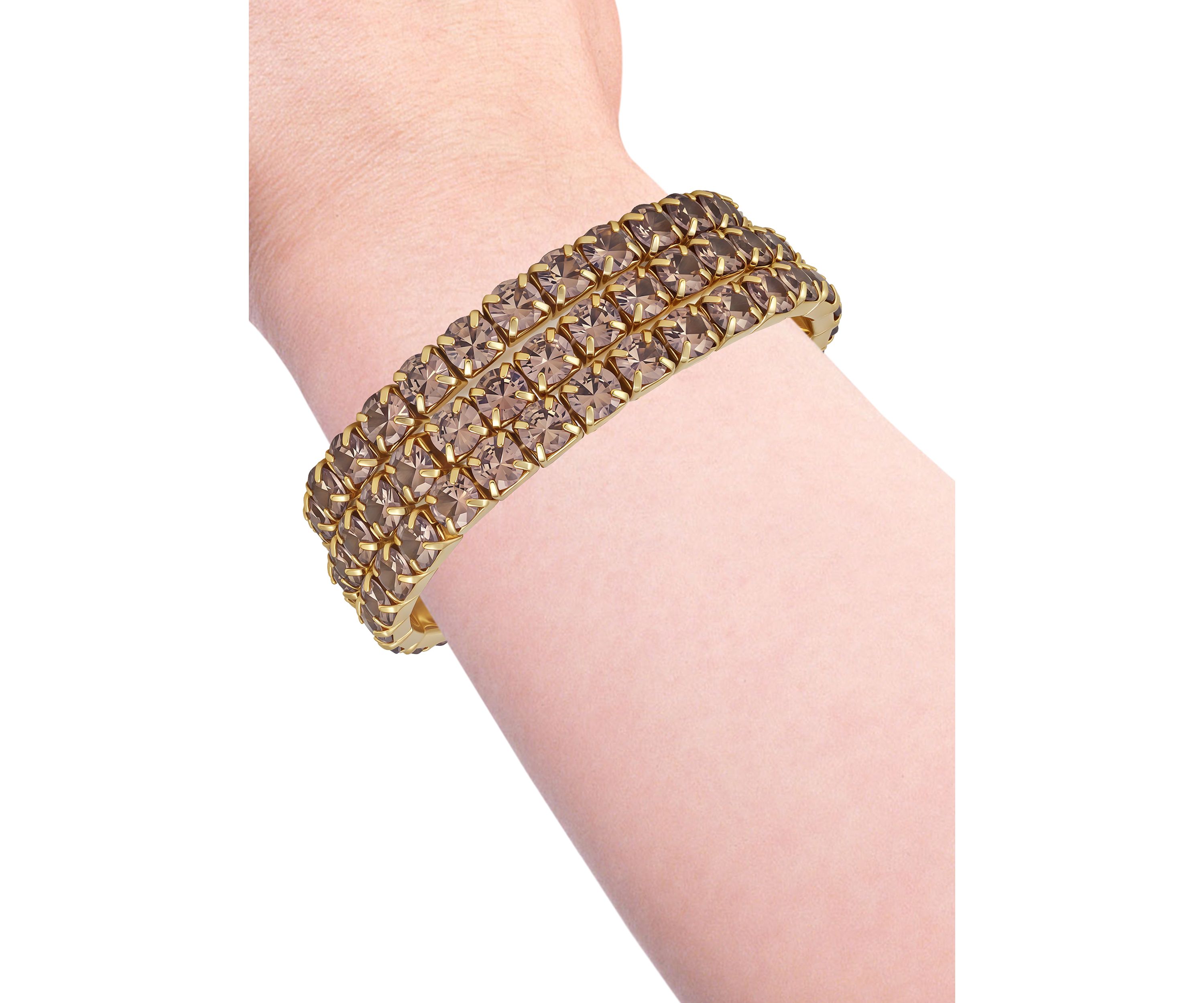 Cubic Zirconia Trio Stretch Bracelet Set