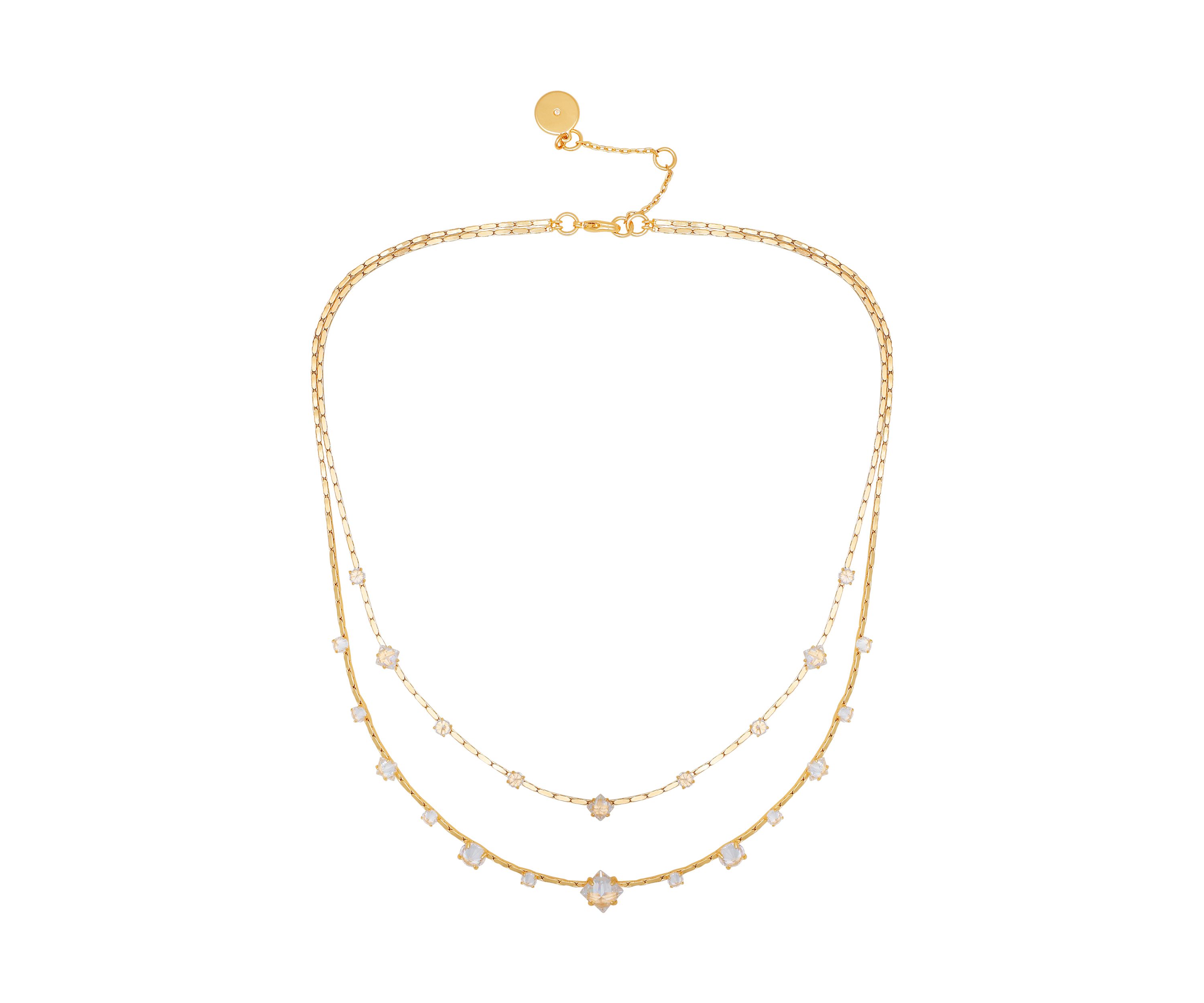 Gold Tone Layered Necklace