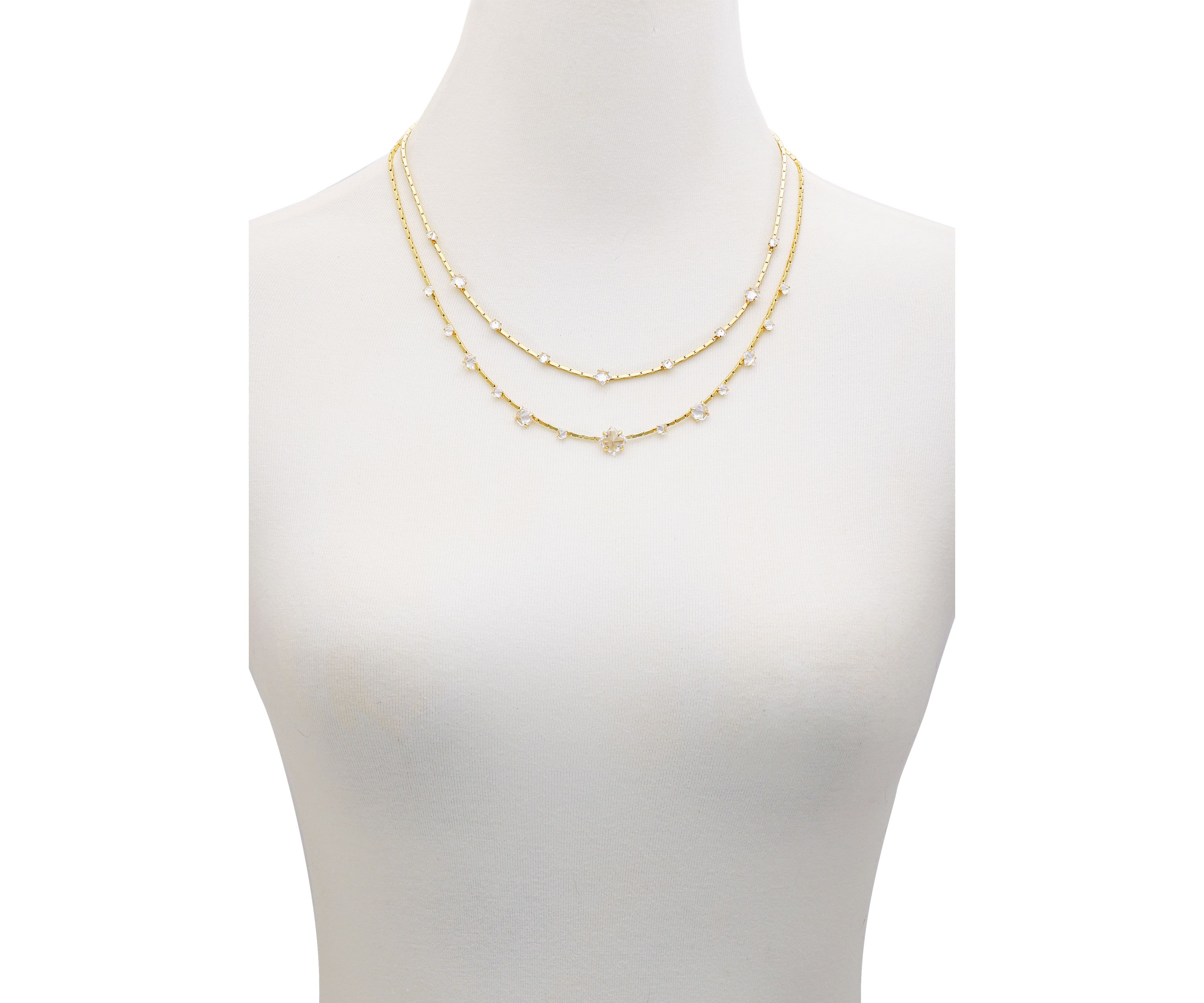 Gold Tone Layered Necklace