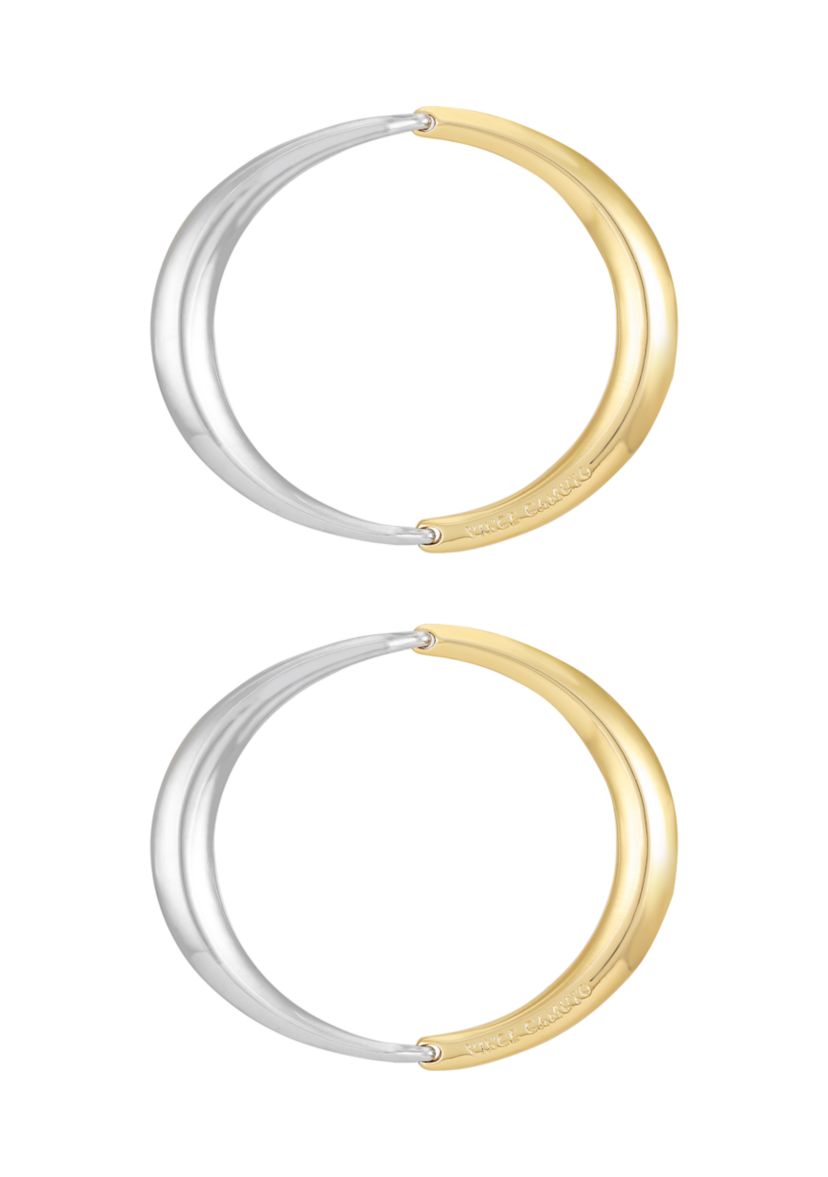 Two Tone Bangle Bracelet Set