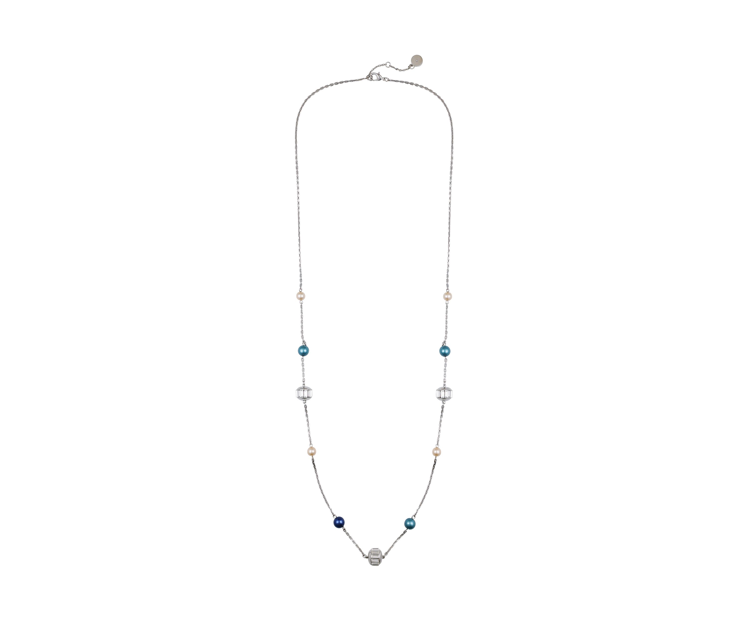 Multicolor Pearl Bead Long Necklace