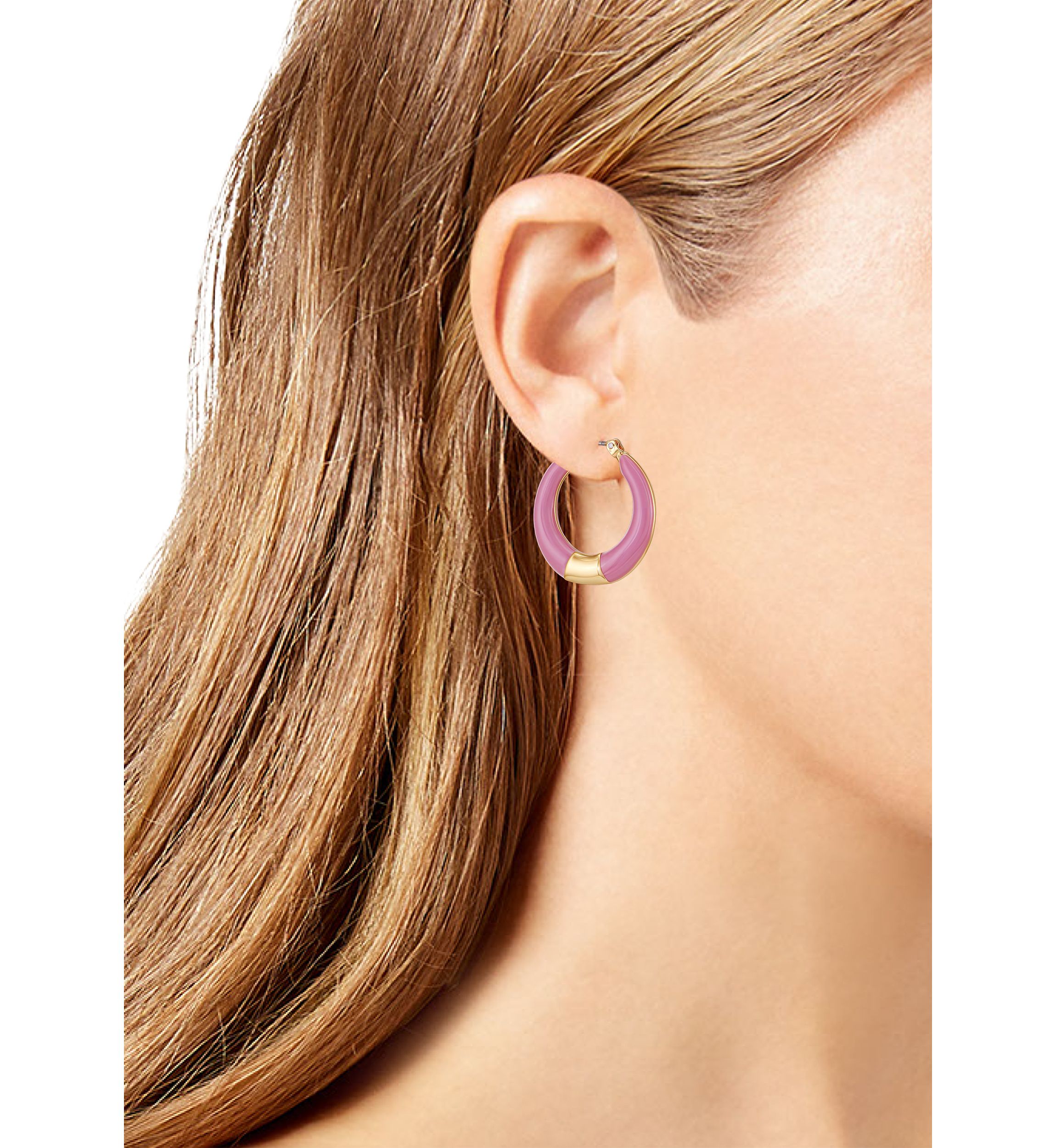 Gold-Tone Hoop Earrings
