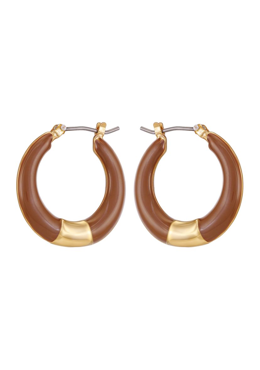 Gold-Tone Hoop Earrings