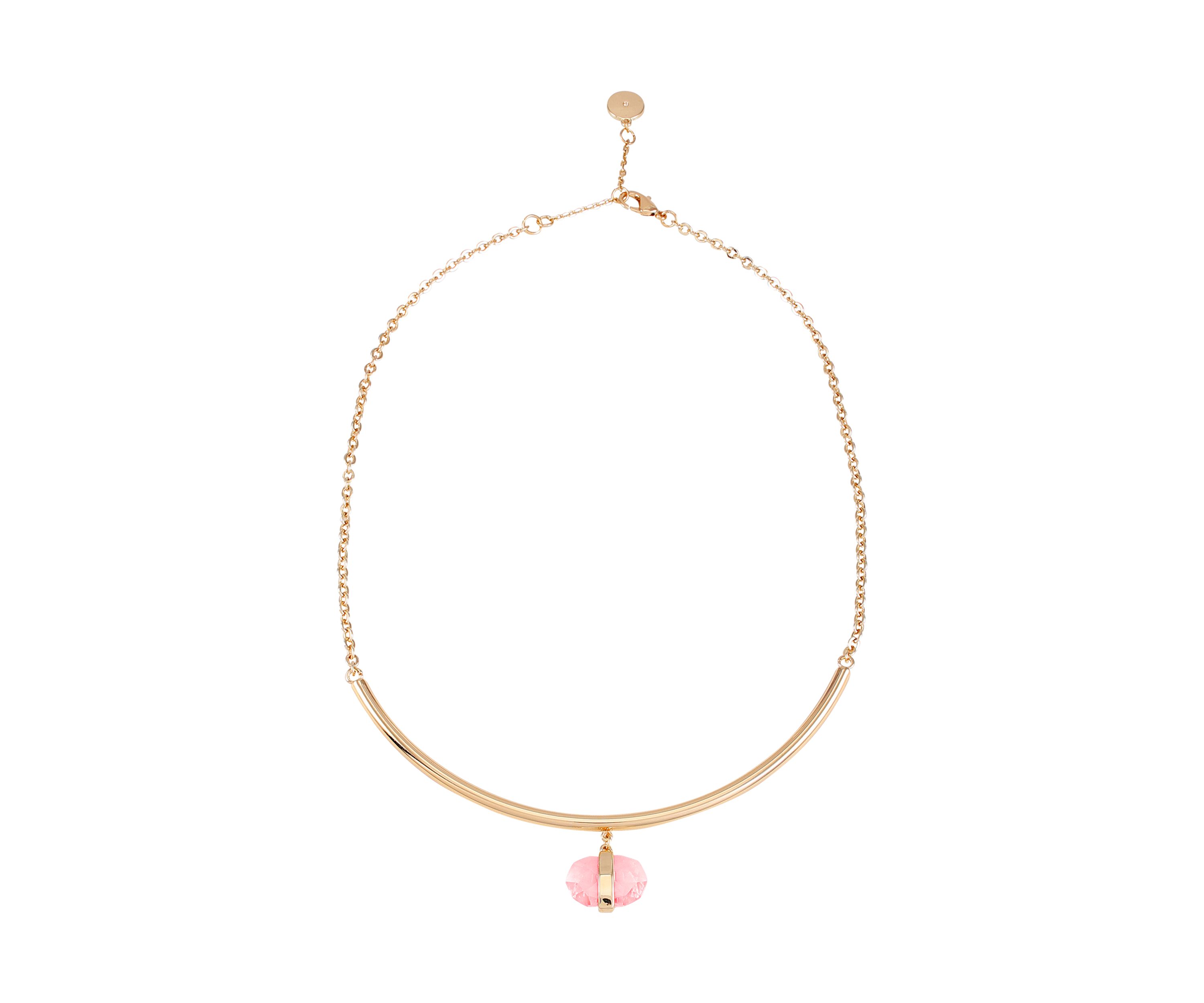 14K Plated Peach Collar Necklace 