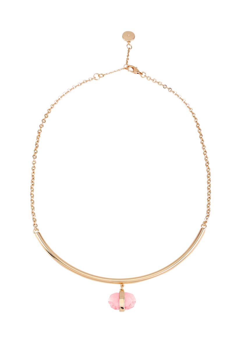 14K Plated Peach Collar Necklace 
