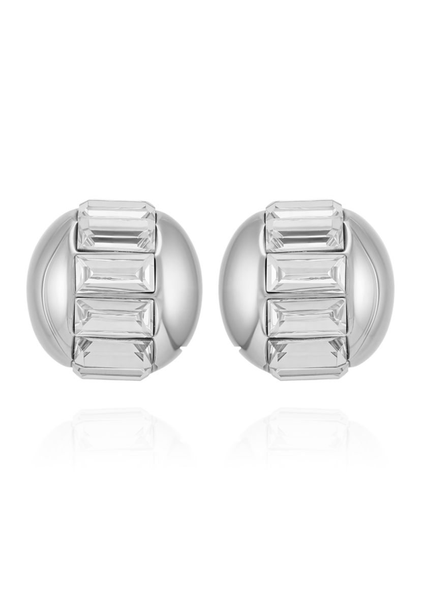 Baguette Crystal Stud Earrings