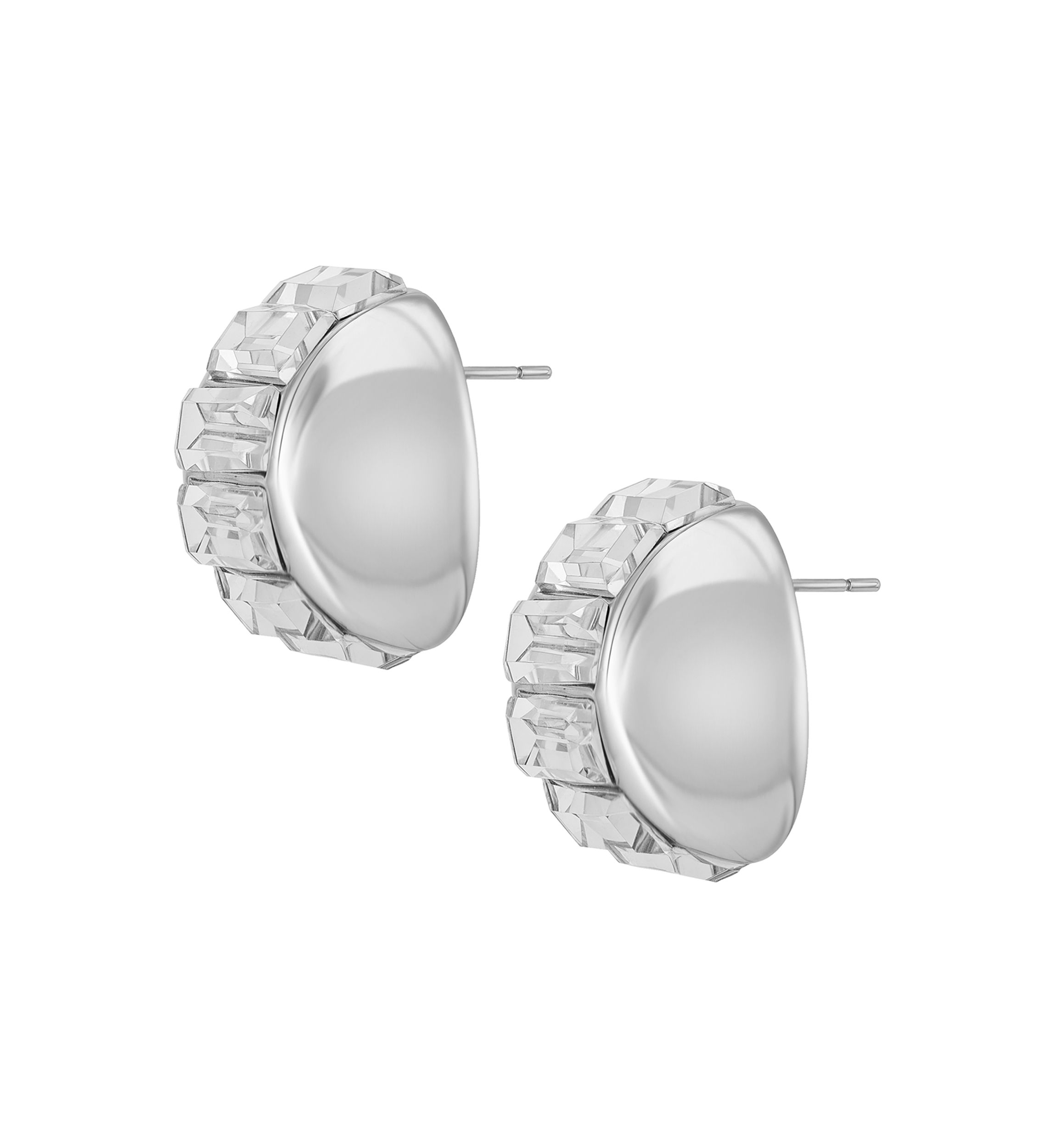 Baguette Crystal Stud Earrings