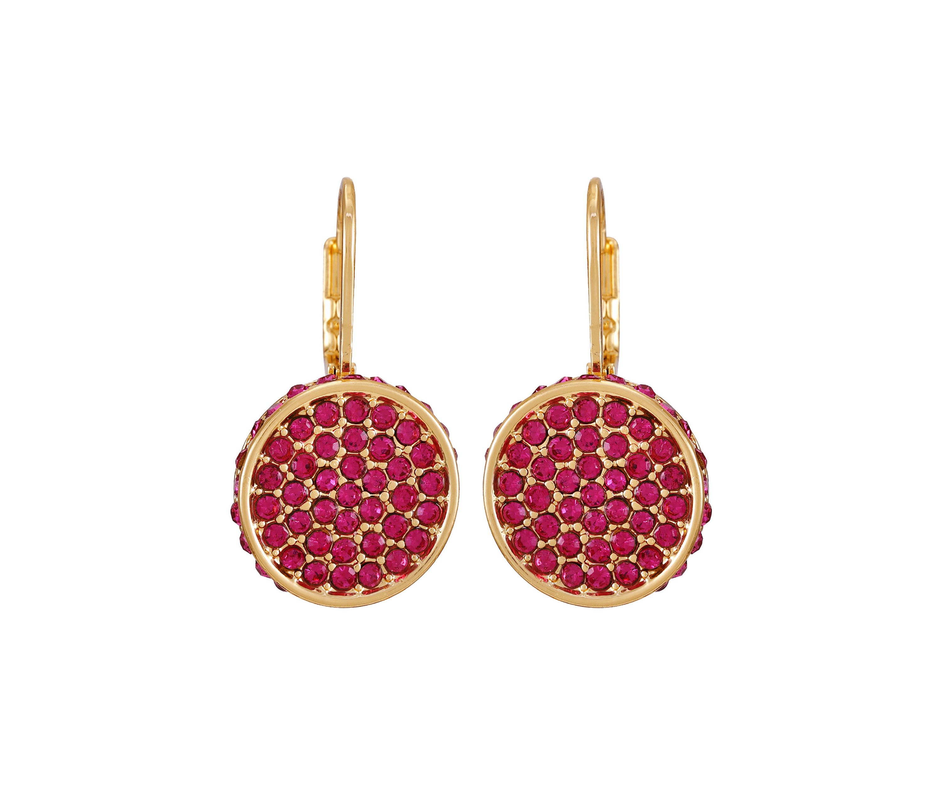 Lever Back Circle Earrings