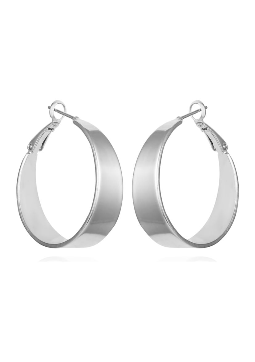 Silver Hoop Earrings