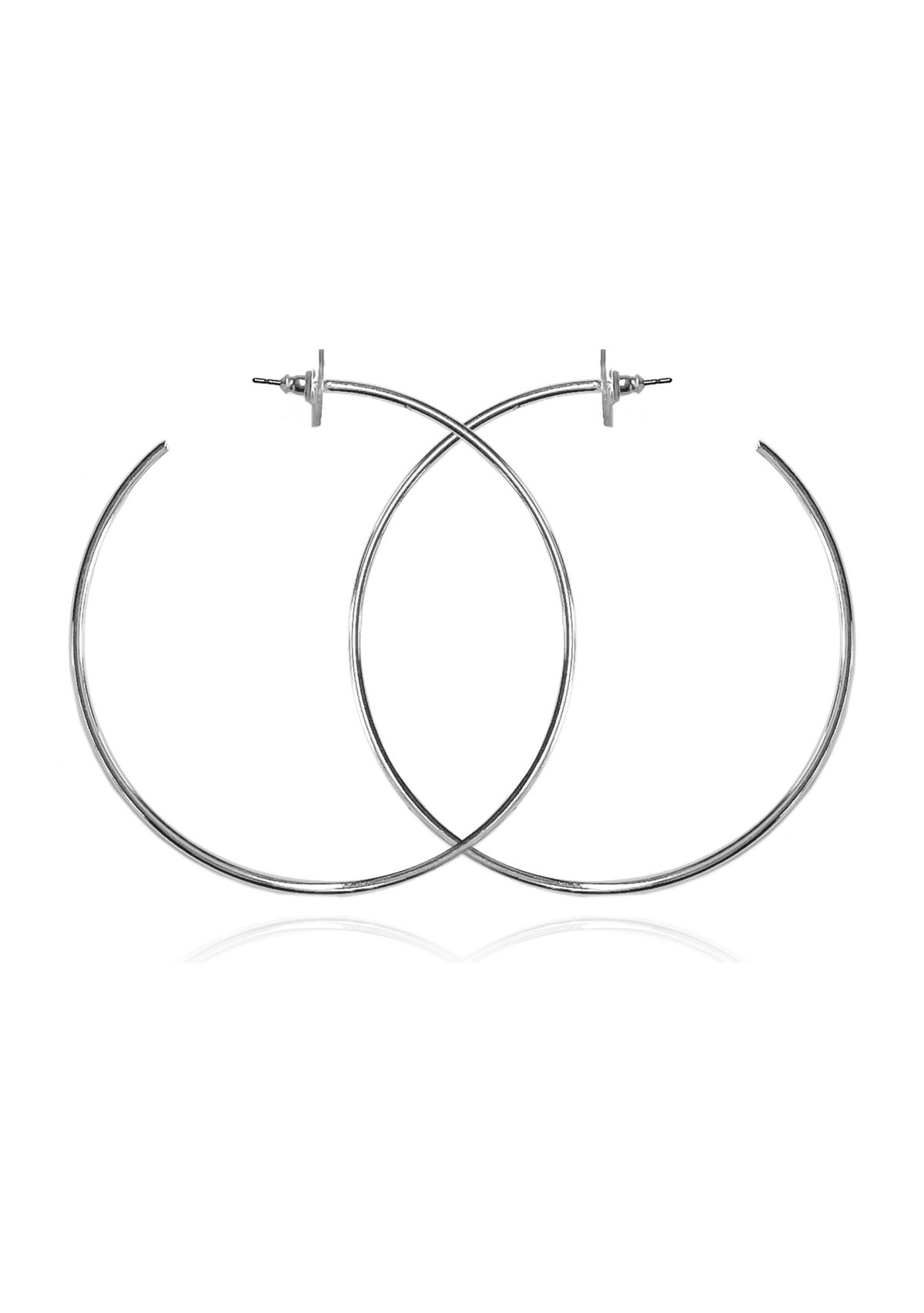  Silver Hoop Earrings