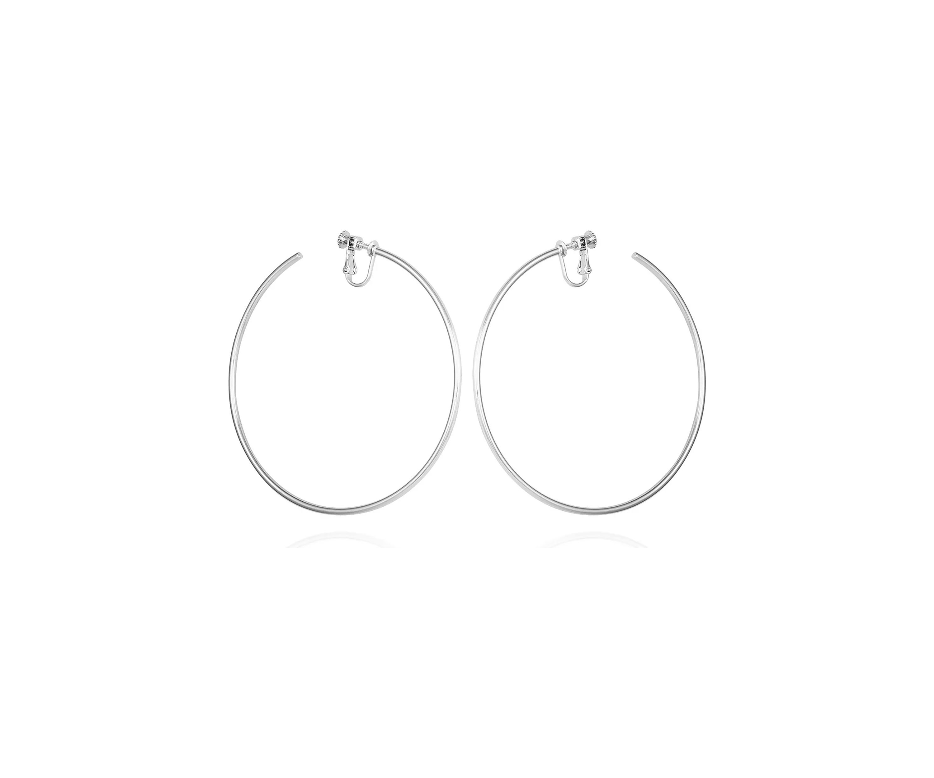 Extra Large Hoop Clip Earrings