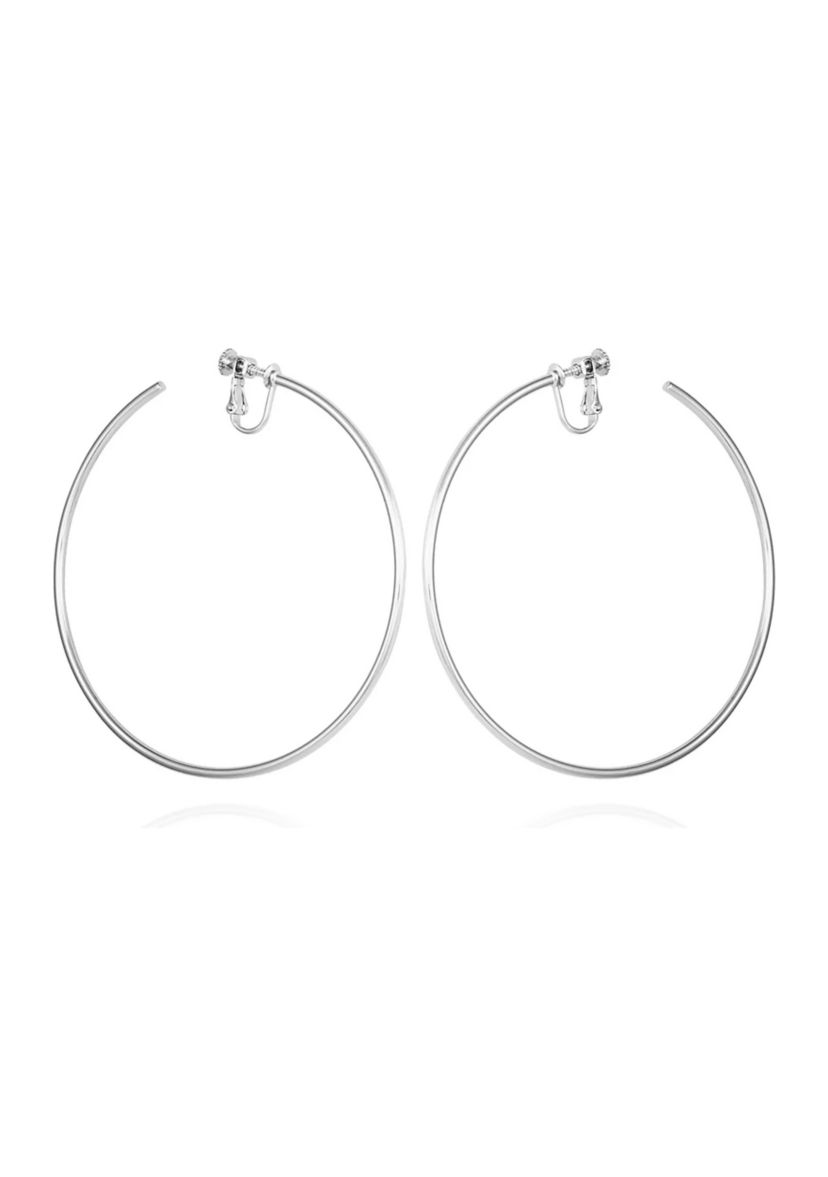 Extra Large Hoop Clip Earrings