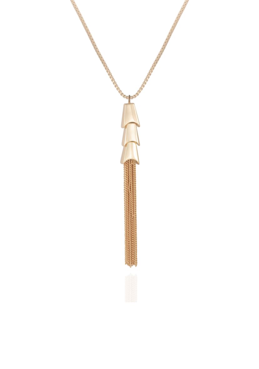  Gold Tassel Necklace