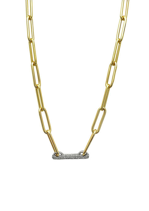 Gold-Tone Link Necklace