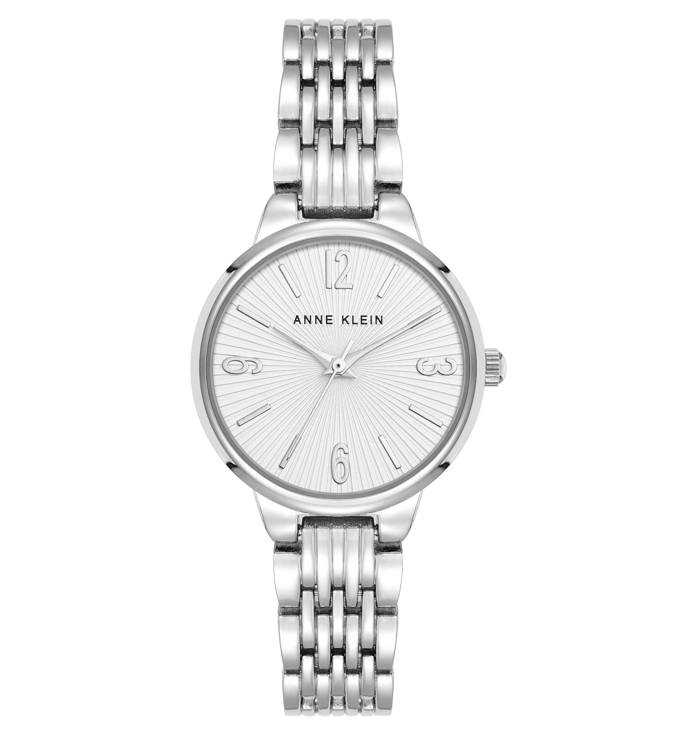 Anne Klein Womens Quartz Charming Silver-Tone Alloy Metal Watch, 30mm