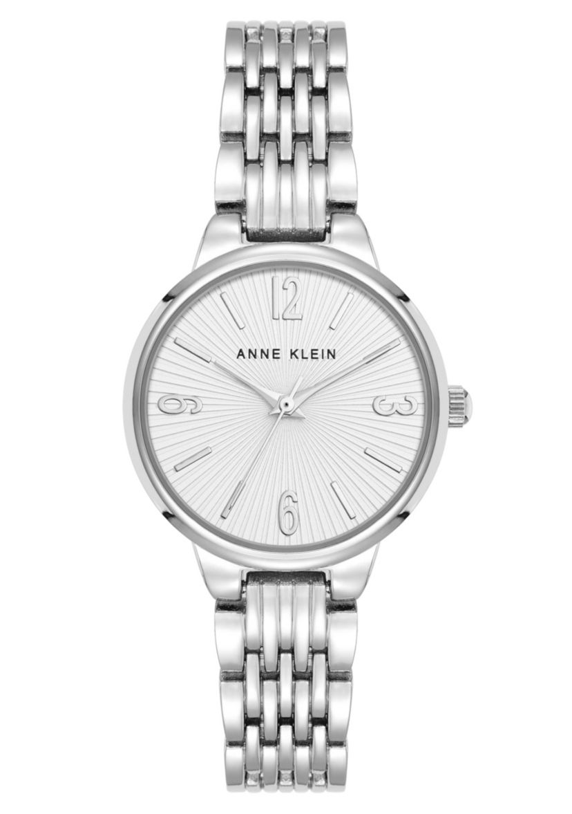 Anne Klein Womens Quartz Charming Silver-Tone Alloy Metal Watch, 30mm