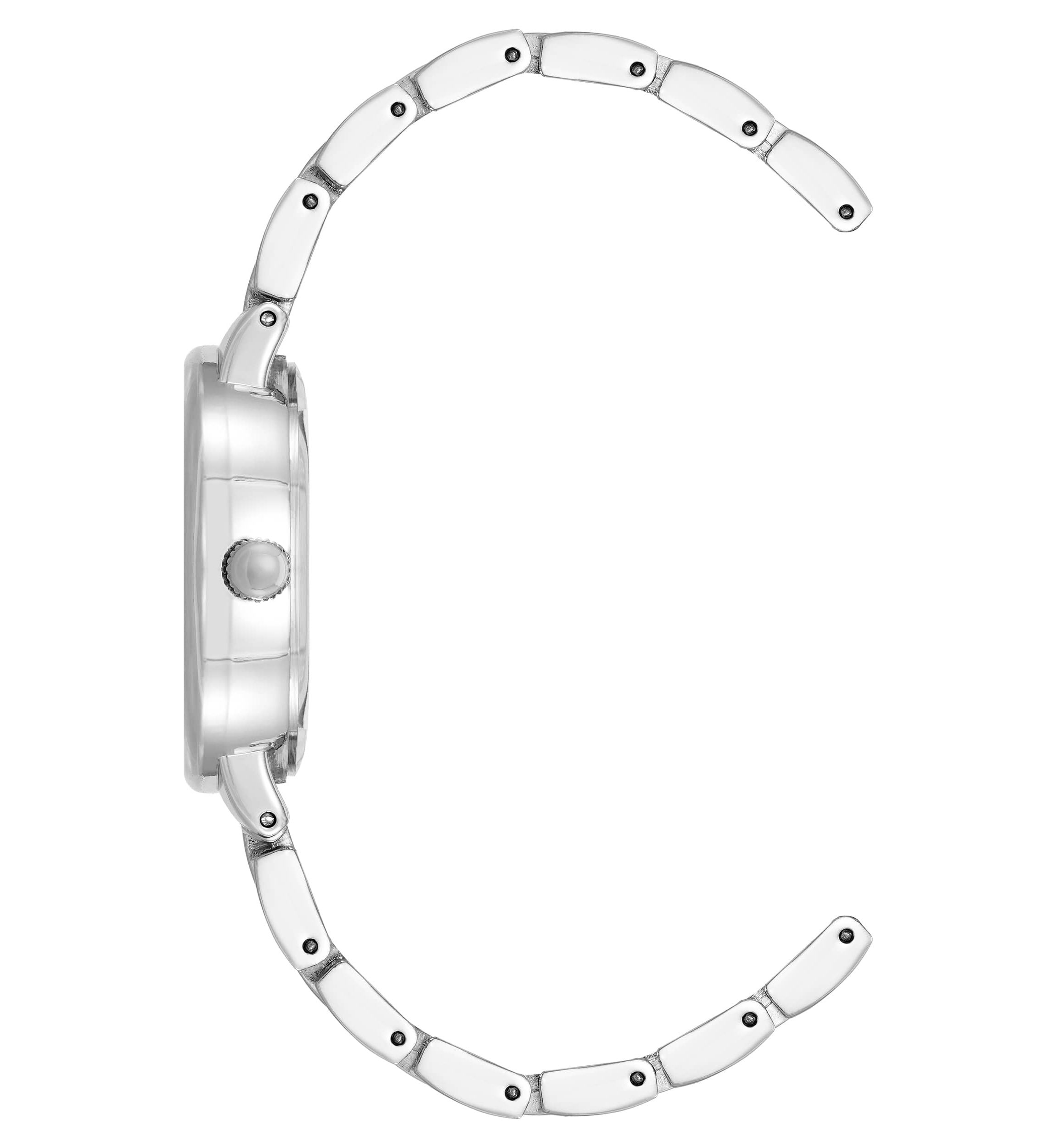 Anne Klein Womens Quartz Charming Silver-Tone Alloy Metal Watch, 30mm