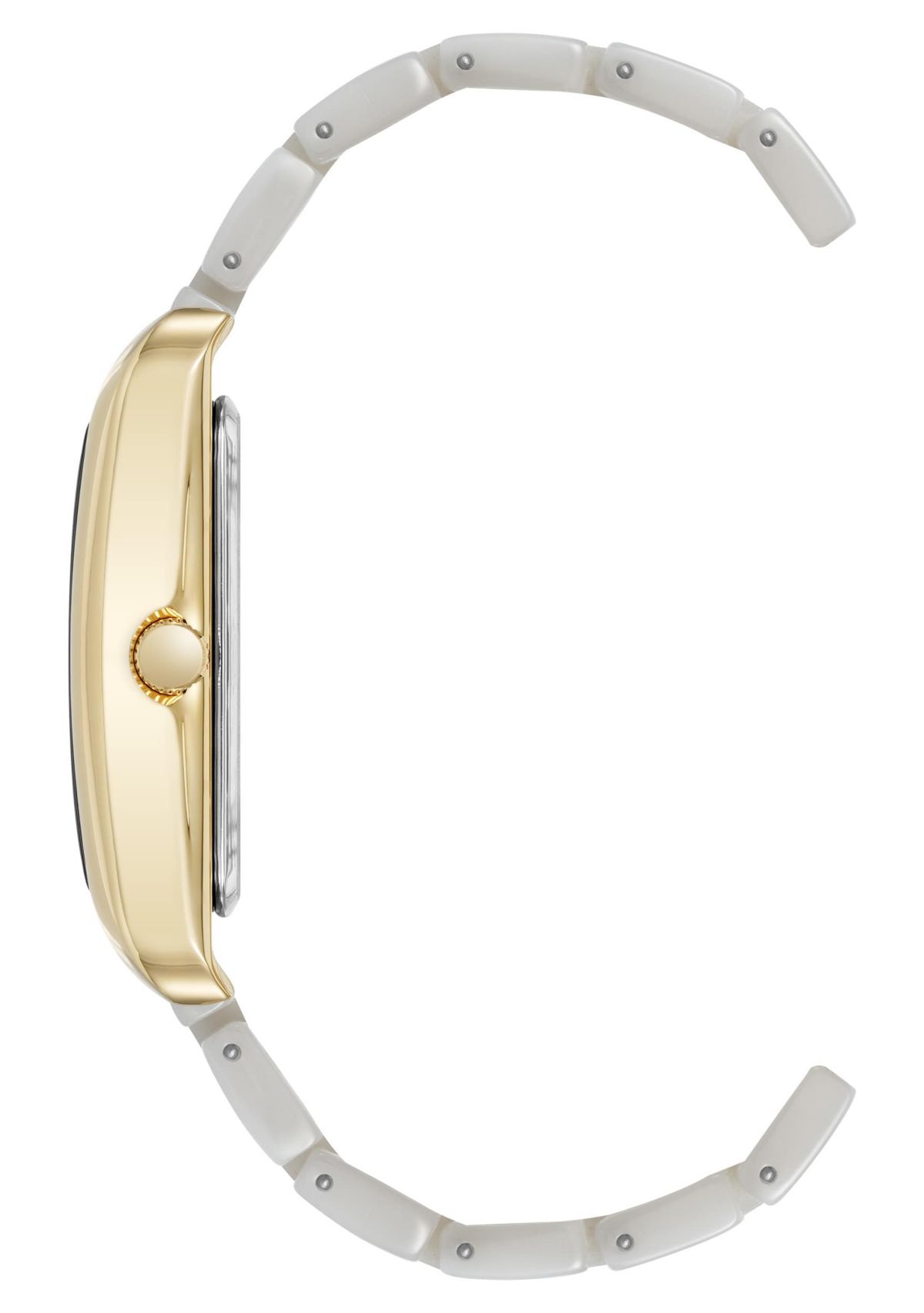 Anne Klein Womens Quartz Delicate Rectangular Ivory Acetate Bracelet Watch, 26mm