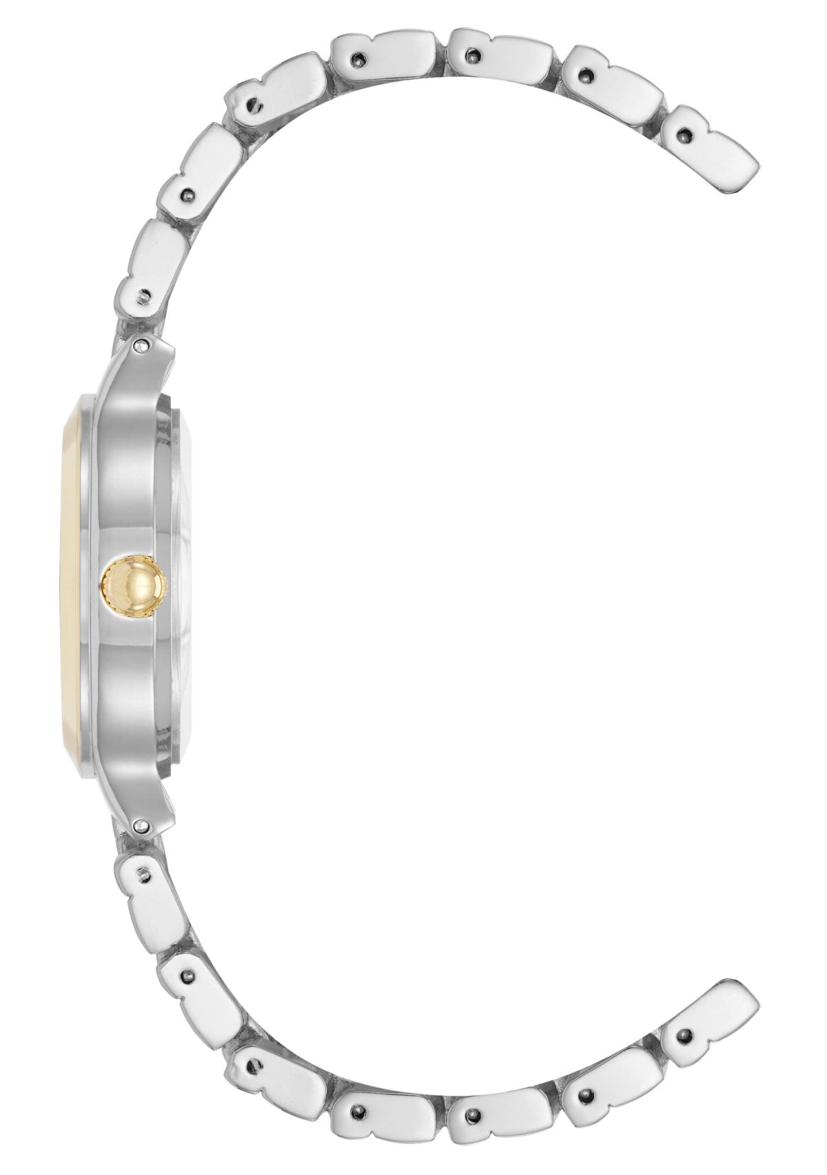 Anne Klein Womens Quartz Essential Round Two-Tone Metal Alloy Watch, 32mm