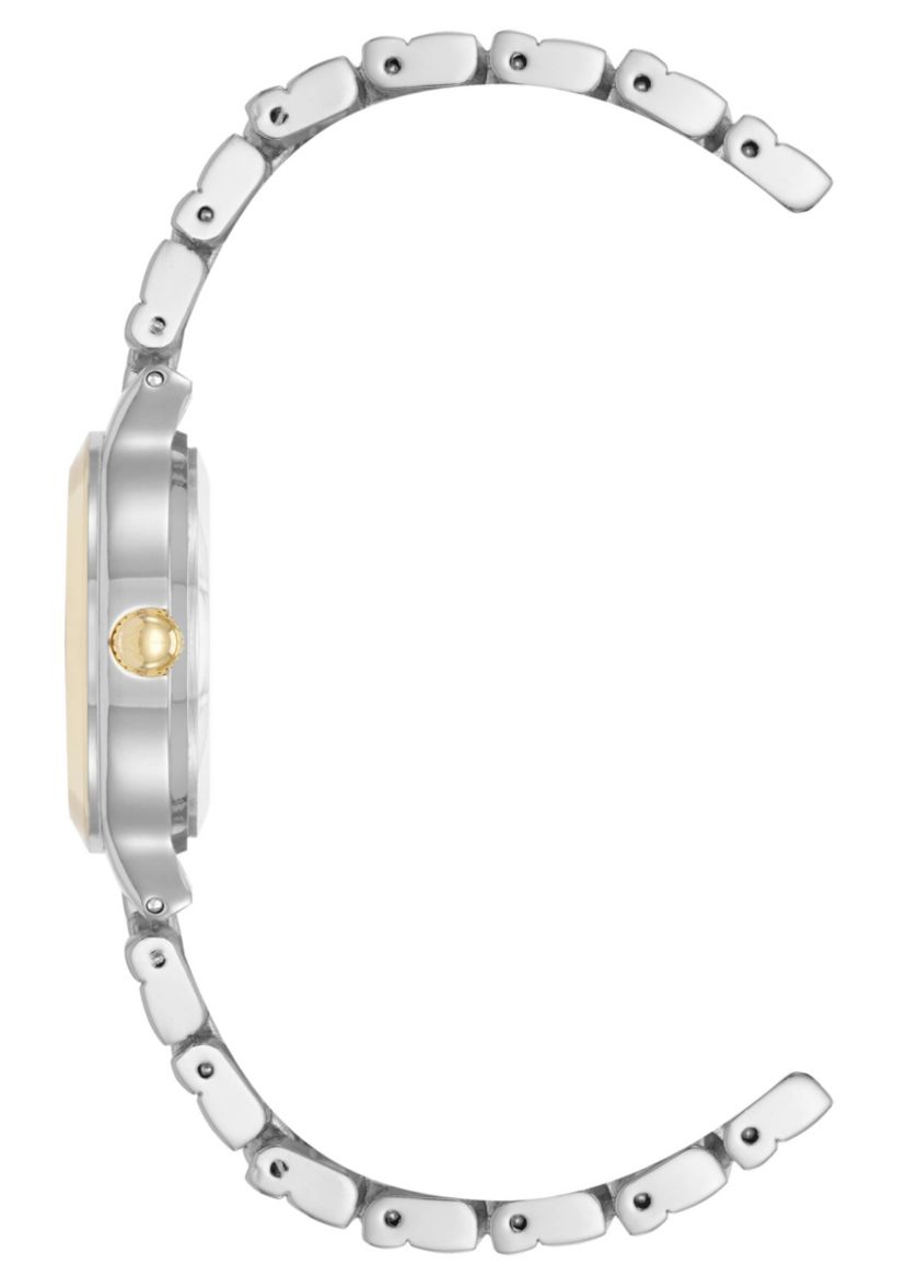 Anne Klein Womens Quartz Essential Round Two-Tone Metal Alloy Watch, 32mm