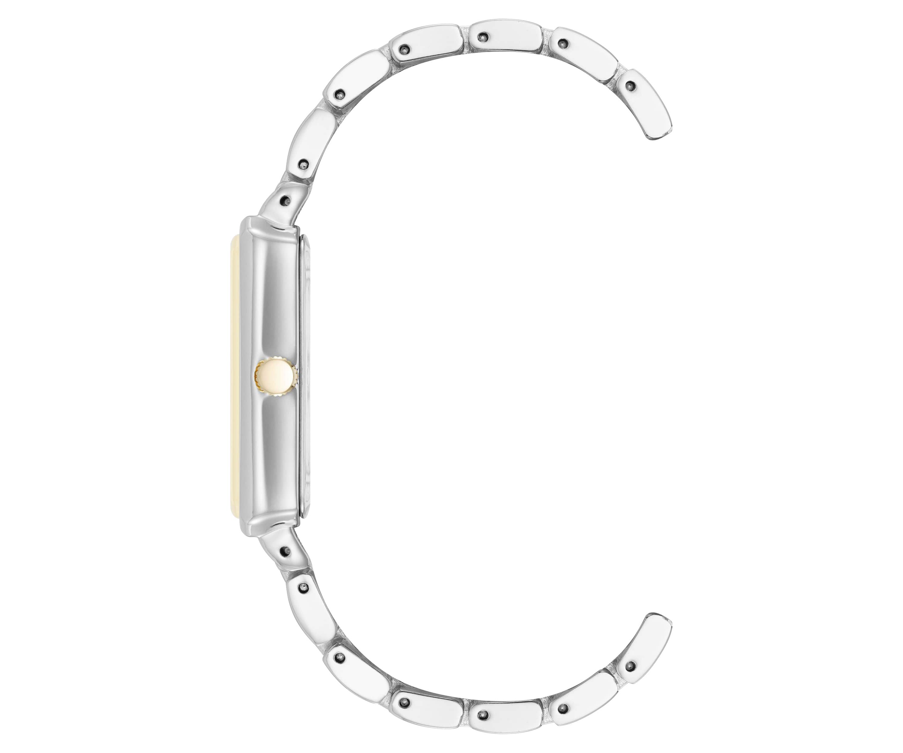 Anne Klein Womens Quartz Rectangular Estate Two-Tone Metal Alloy Watch, 25mm