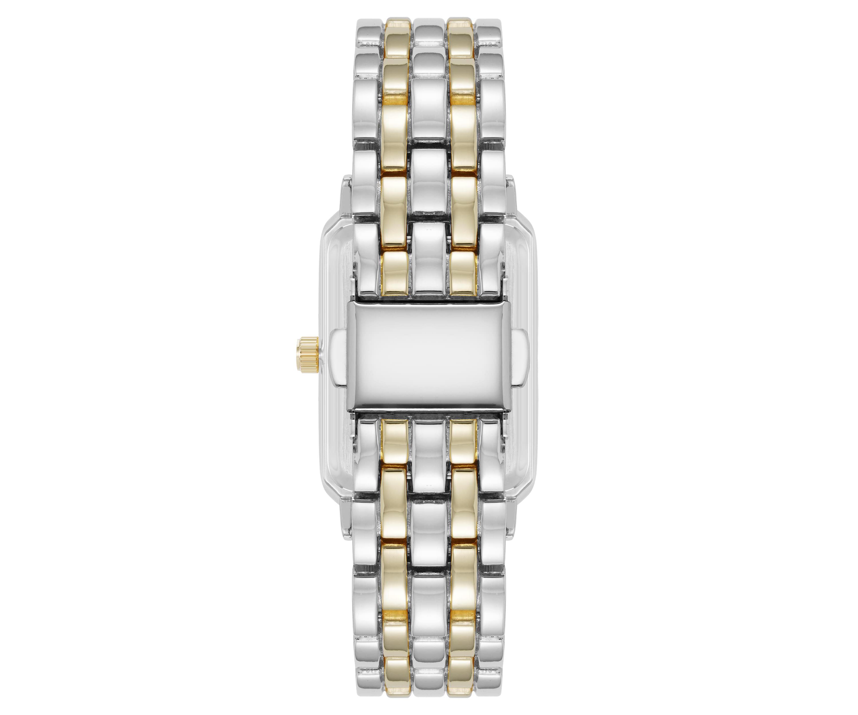Anne Klein Womens Quartz Rectangular Estate Two-Tone Metal Alloy Watch, 25mm