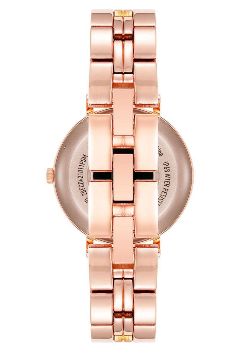 Anne Klein Womens Connect It Prism Smartwatch with Rose Gold-Tone Metal Alloy and Pink Silicone Bands
