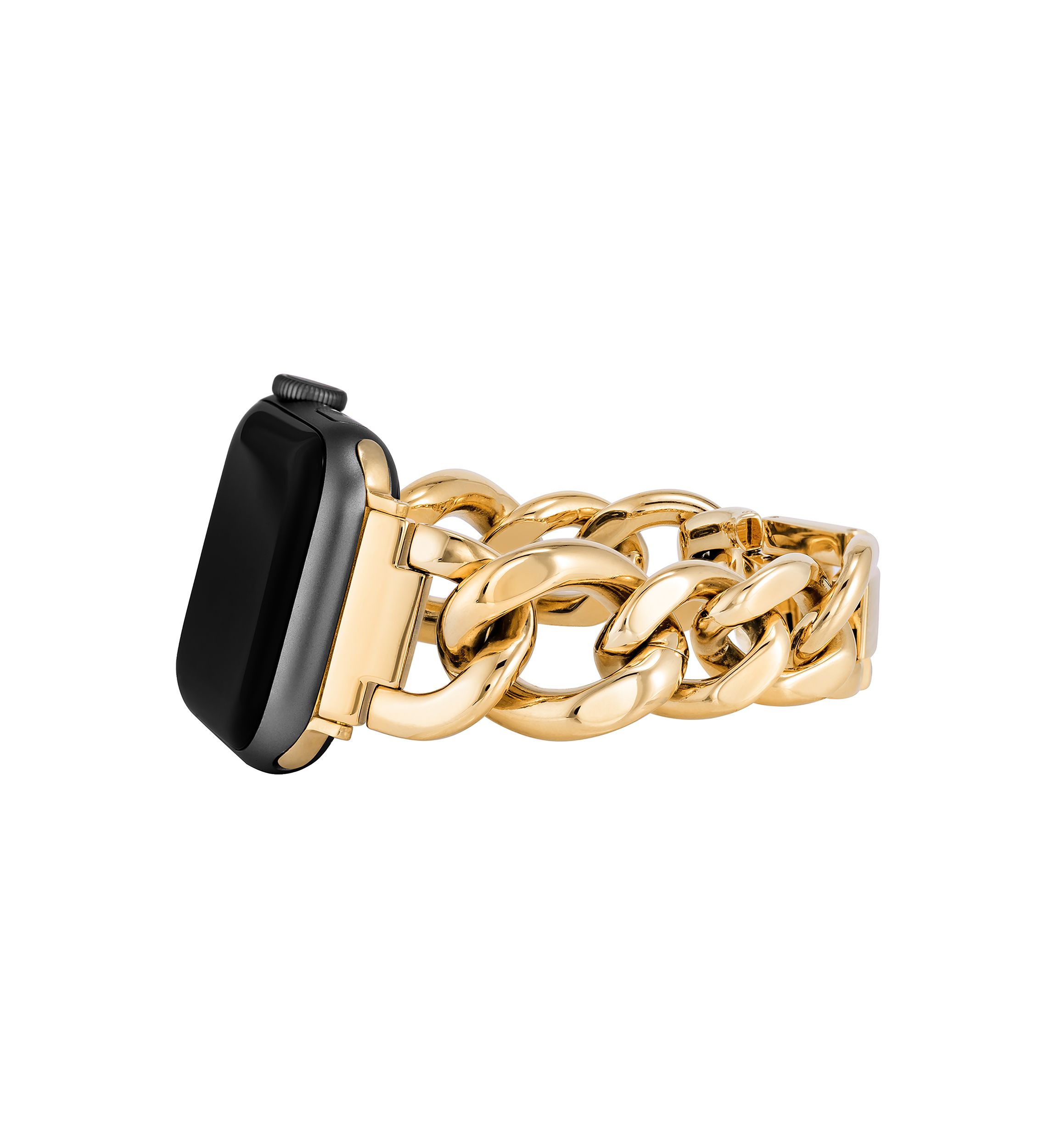 Gold-Tone Mixed Metal Chain Bracelet compatible with 42/44/45/Ultra(49mm) Apple Watch®