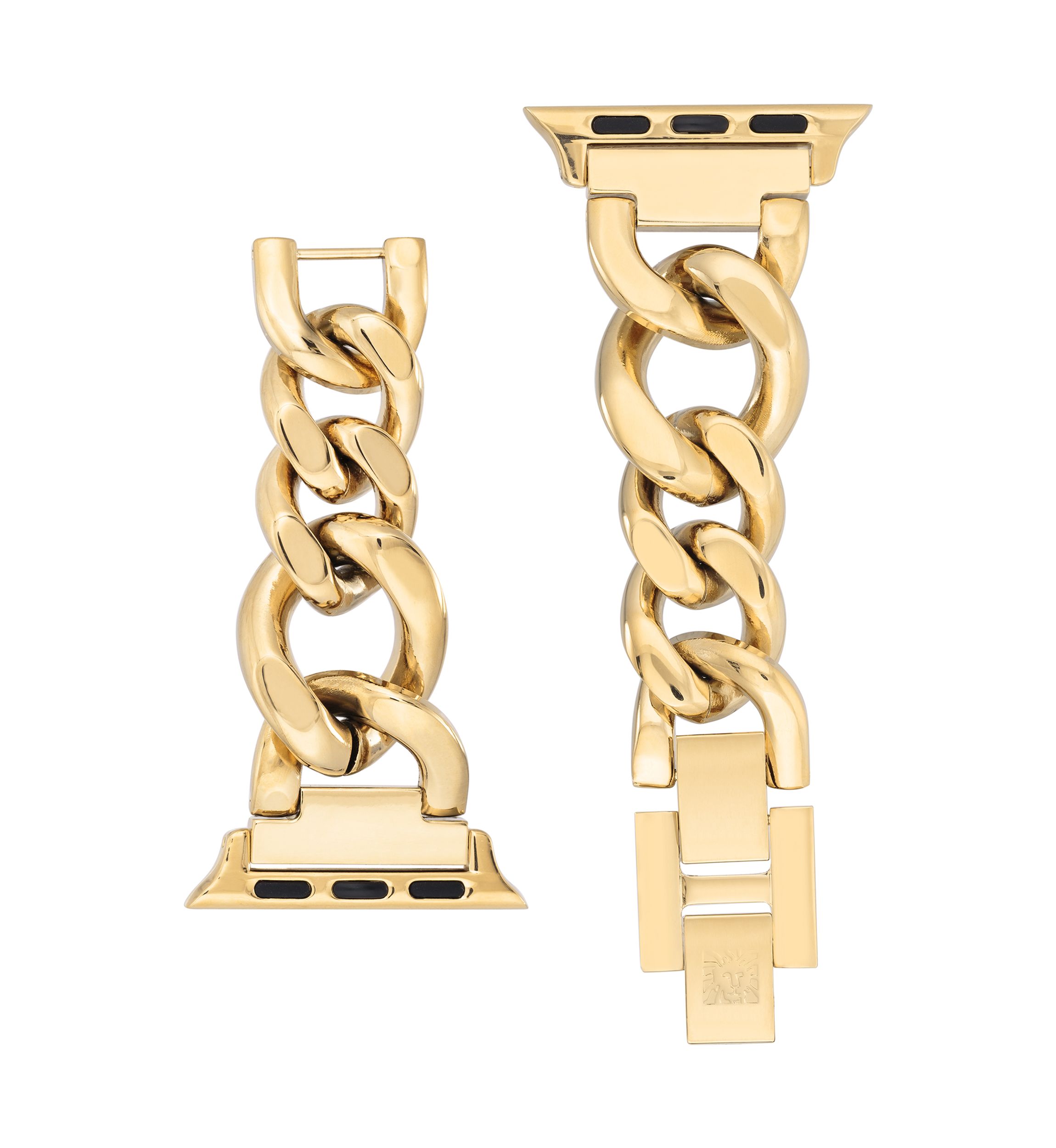 Gold-Tone Mixed Metal Chain Bracelet compatible with 42/44/45/Ultra(49mm) Apple Watch®