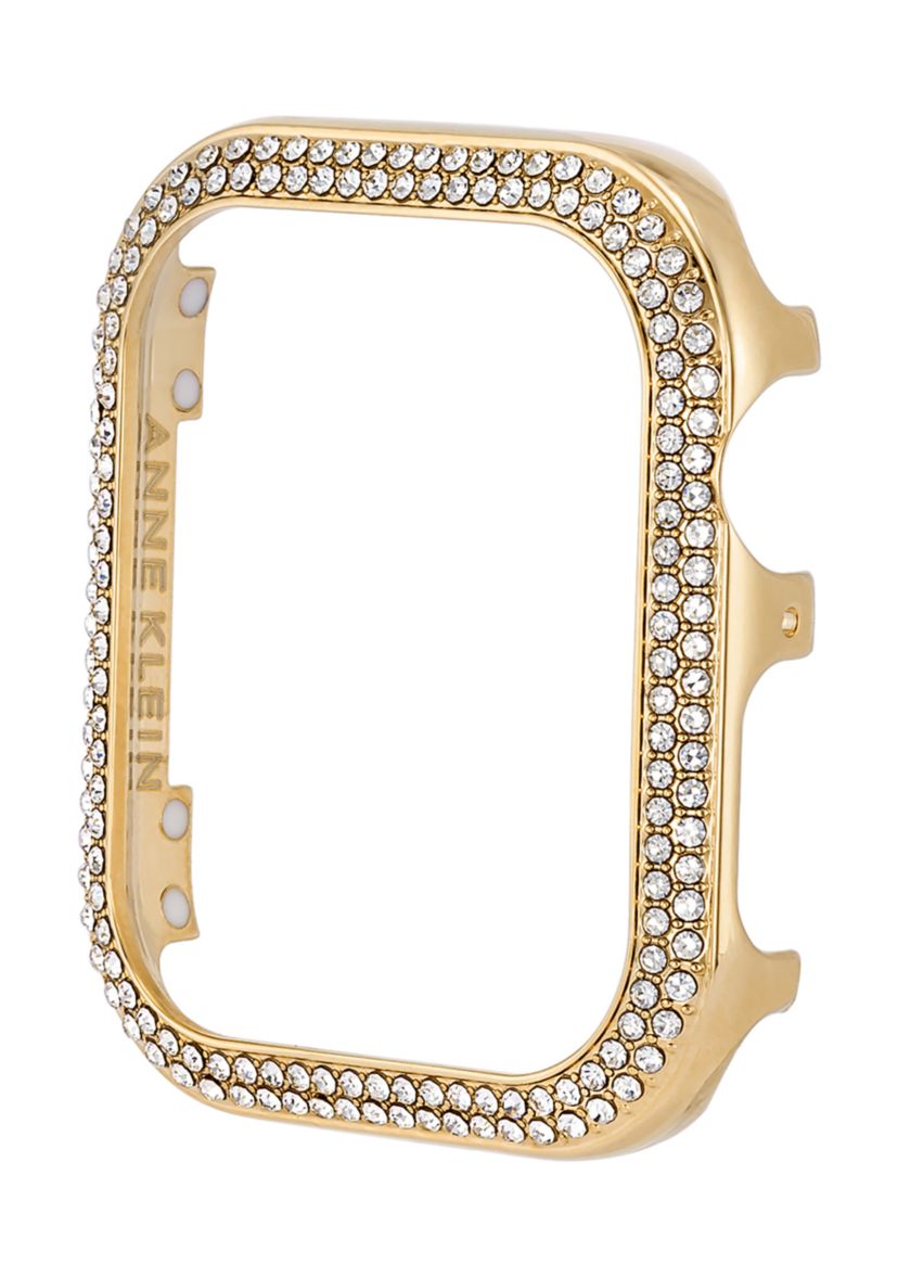 Gold Tone Mixed Metal Bumper with Crystal Accents for 44 Millimeter Apple Watch®
