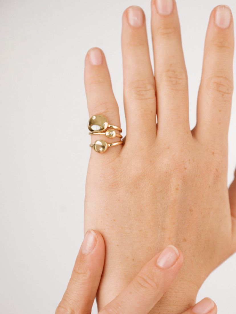 Ettika Polished Pebble Ring Set