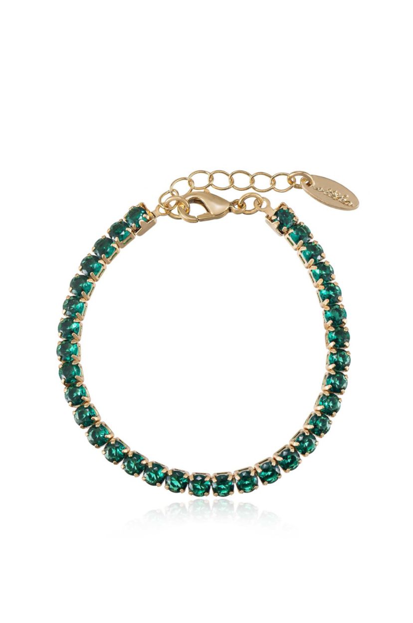 Ettika Giselle Sparkle Bracelet in Green